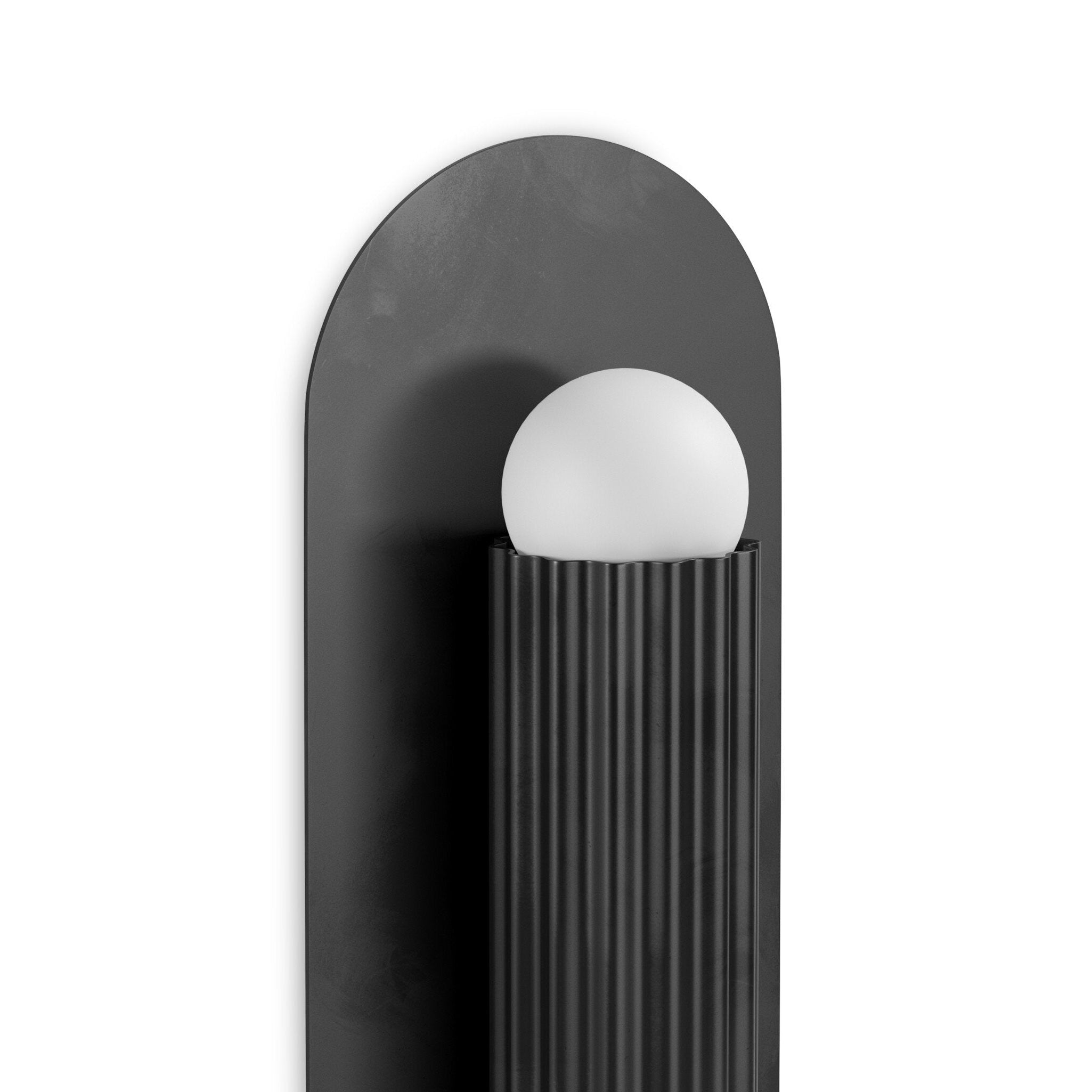 Four Hands Vesta Black Gunmetal Wall Sconce detail view