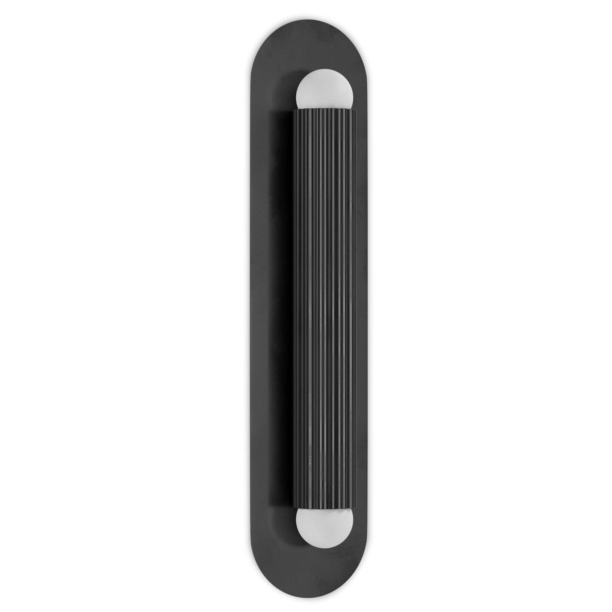 Four Hands Vesta Black Gunmetal Wall Sconce styled setting