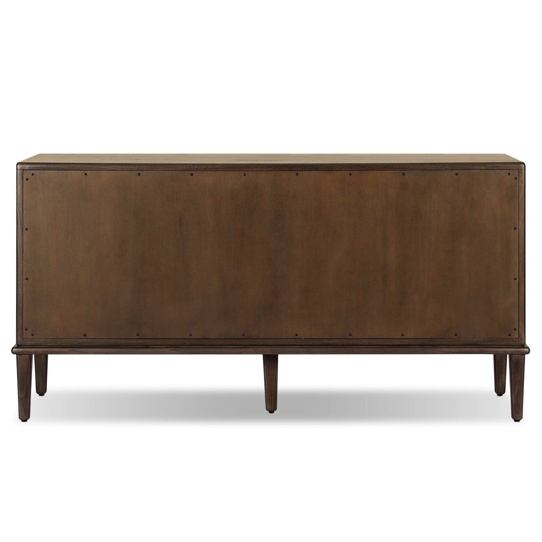 Four Hands Zaria Dark Brown Sungkai 6 Drawer Dresser back view