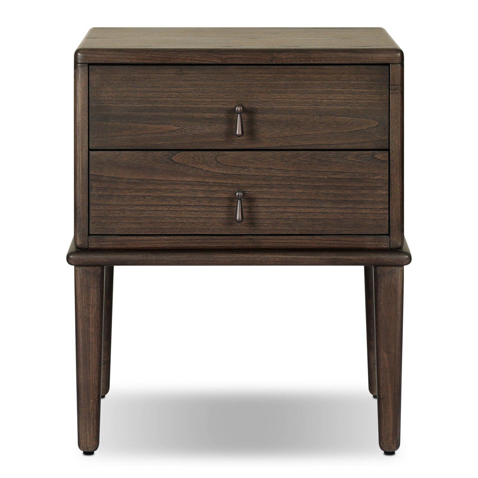 Four Hands Zaria Dark Brown Sungkai Nightstand front view