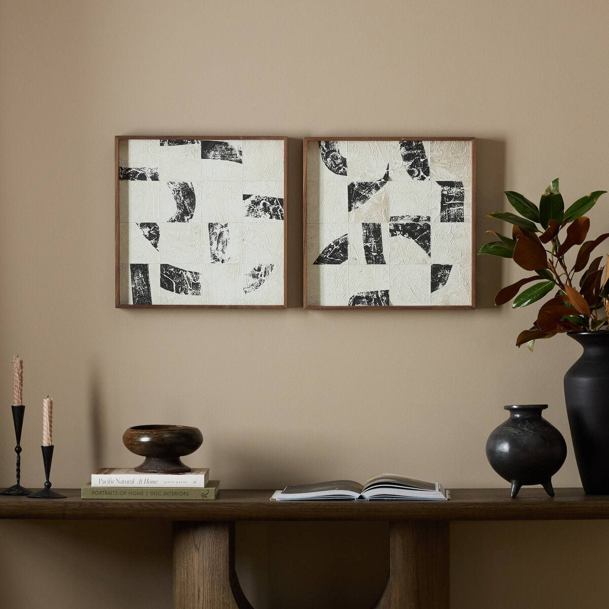 Douglas Galloway x Four Hands Bits & Pieces Diptych Framed Artwork Set of 2