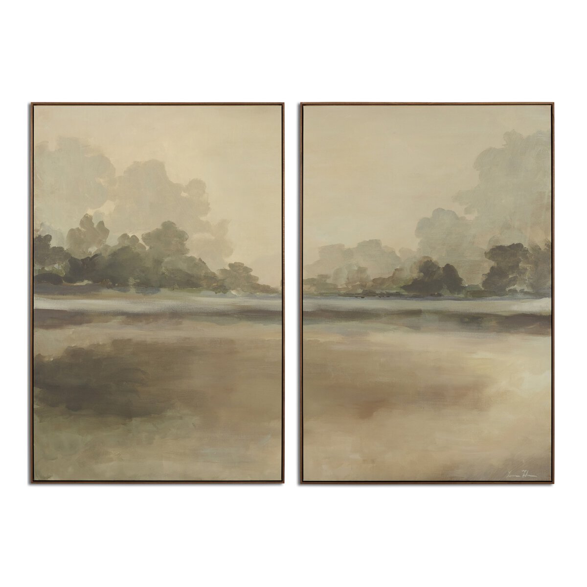 Lauren Fuhr x Four Hands Reflections Diptych Framed Artwork