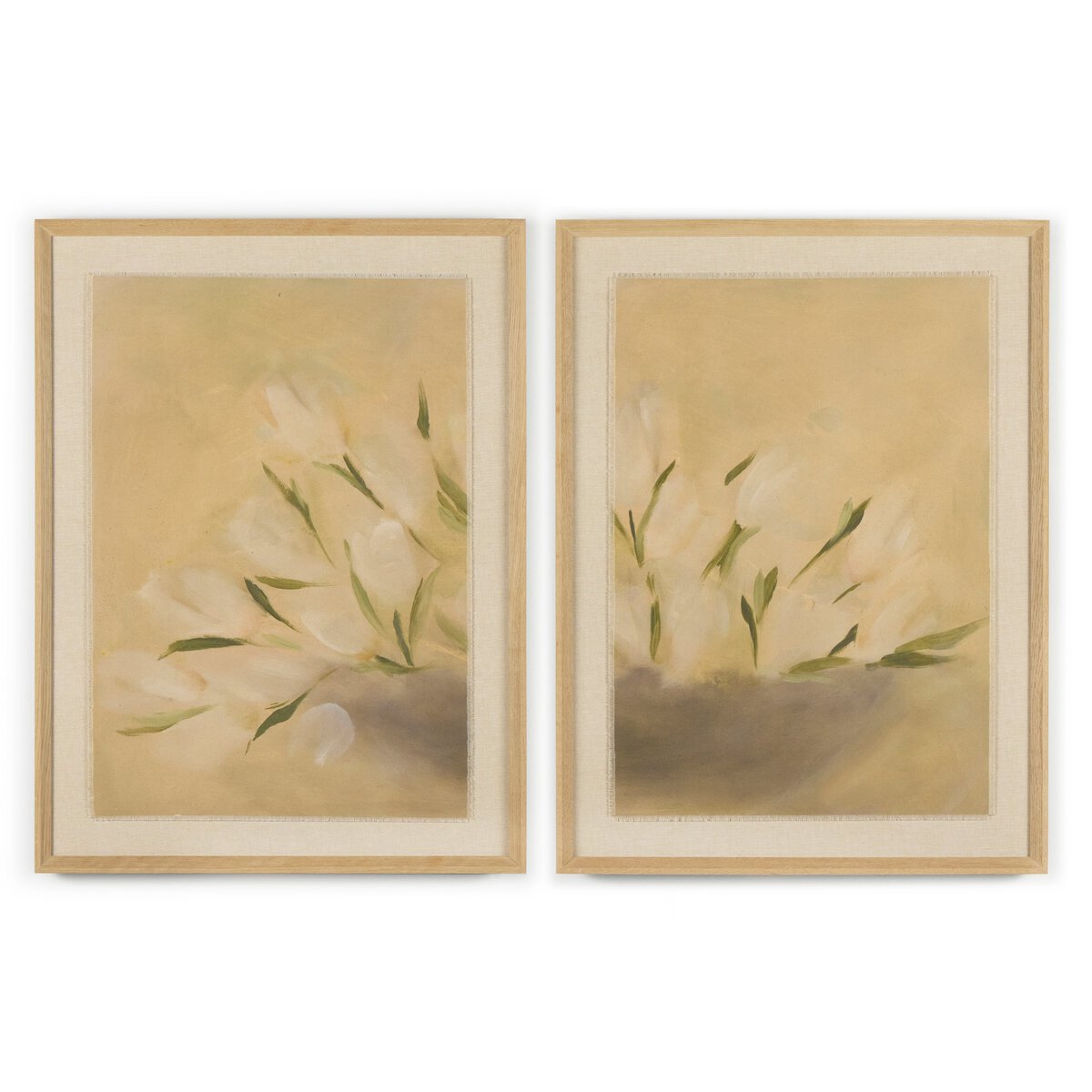 Jess Engle x Four Hands Bowl Of Tulips Diptych Framed Artwork