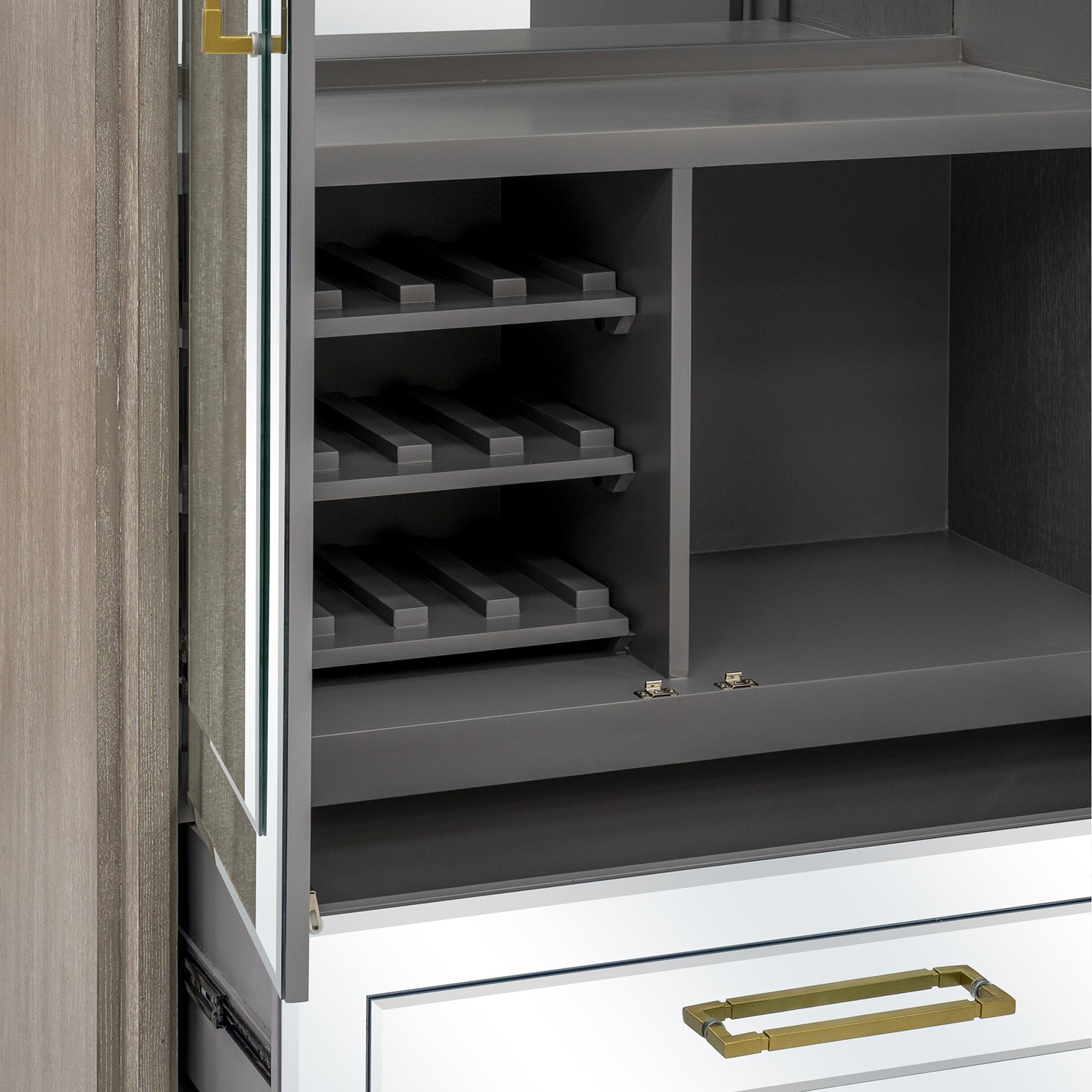 Bassett Mirror Lansing Tall Bar Cabinet