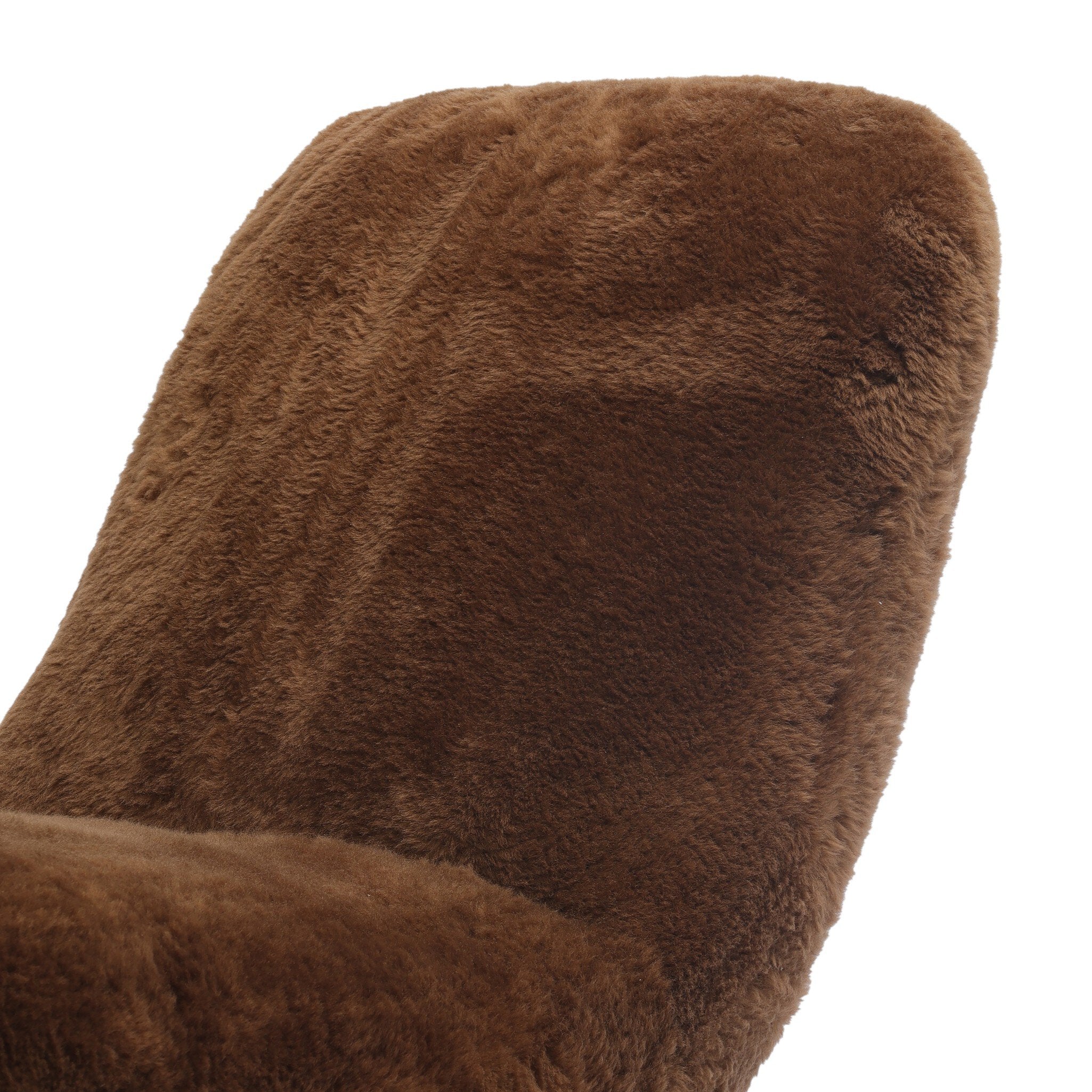 Four Hands Rivas Ochre Shearling Chaise — close-up of the surface