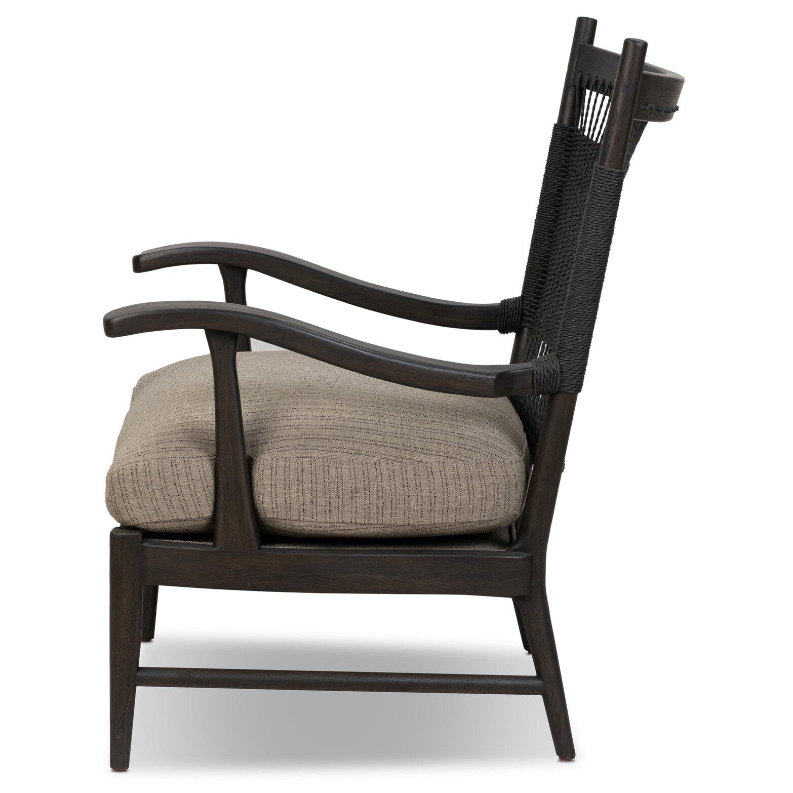 Four Hands Anders Ambro Stripe Chair — side view