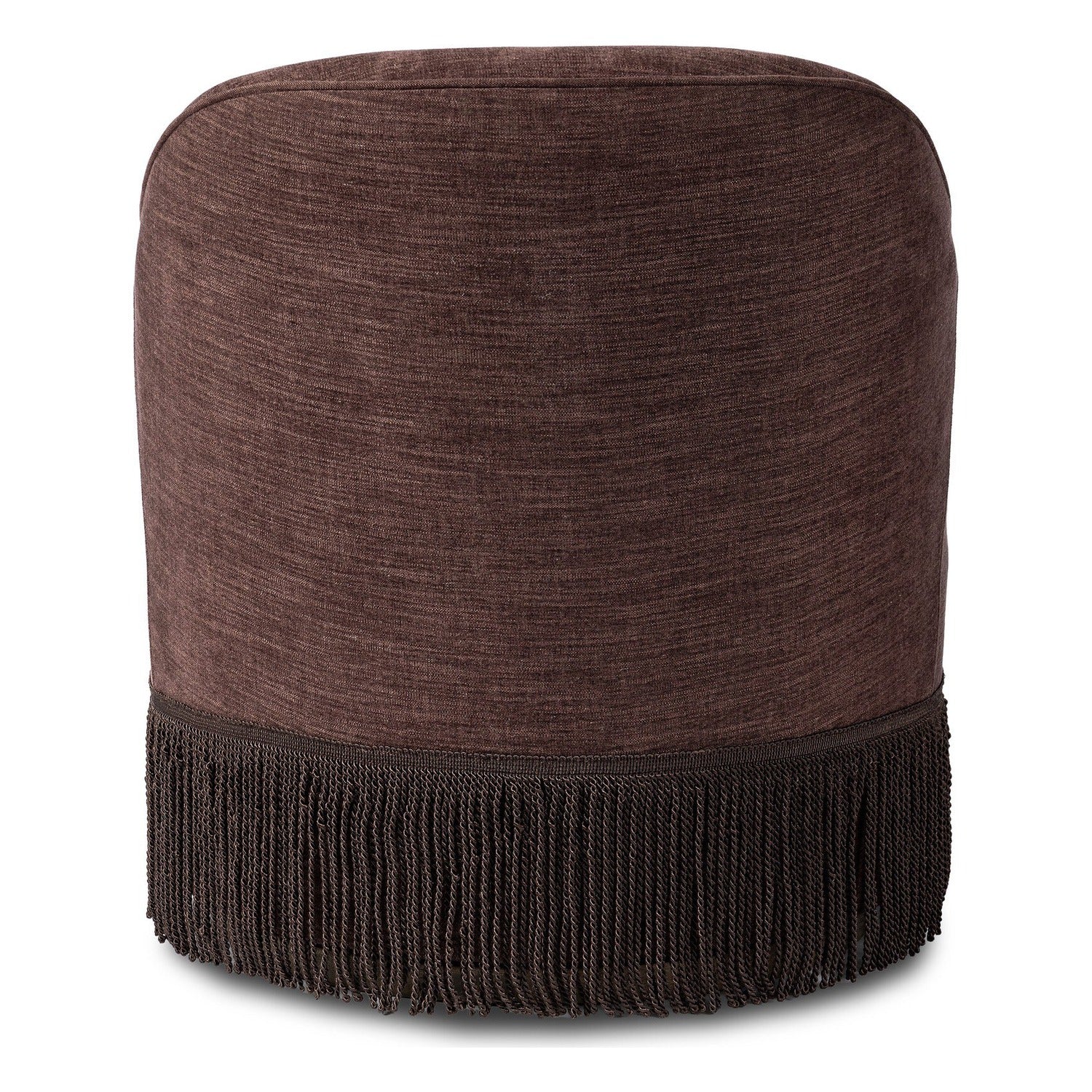 Four Hands Aurora Laughlin Plum Fringe Swivel Chair