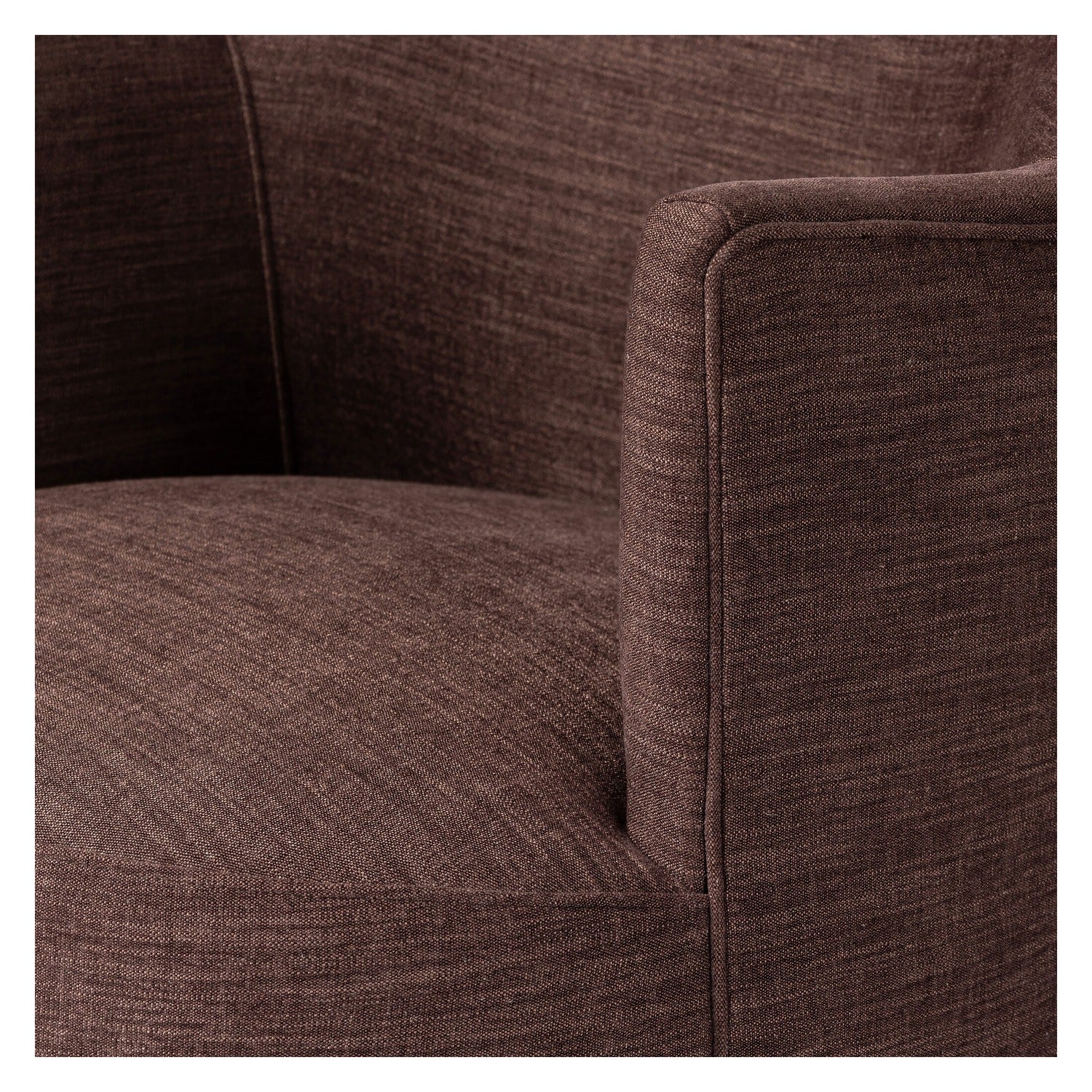 Four Hands Aurora Laughlin Plum Fringe Swivel Chair