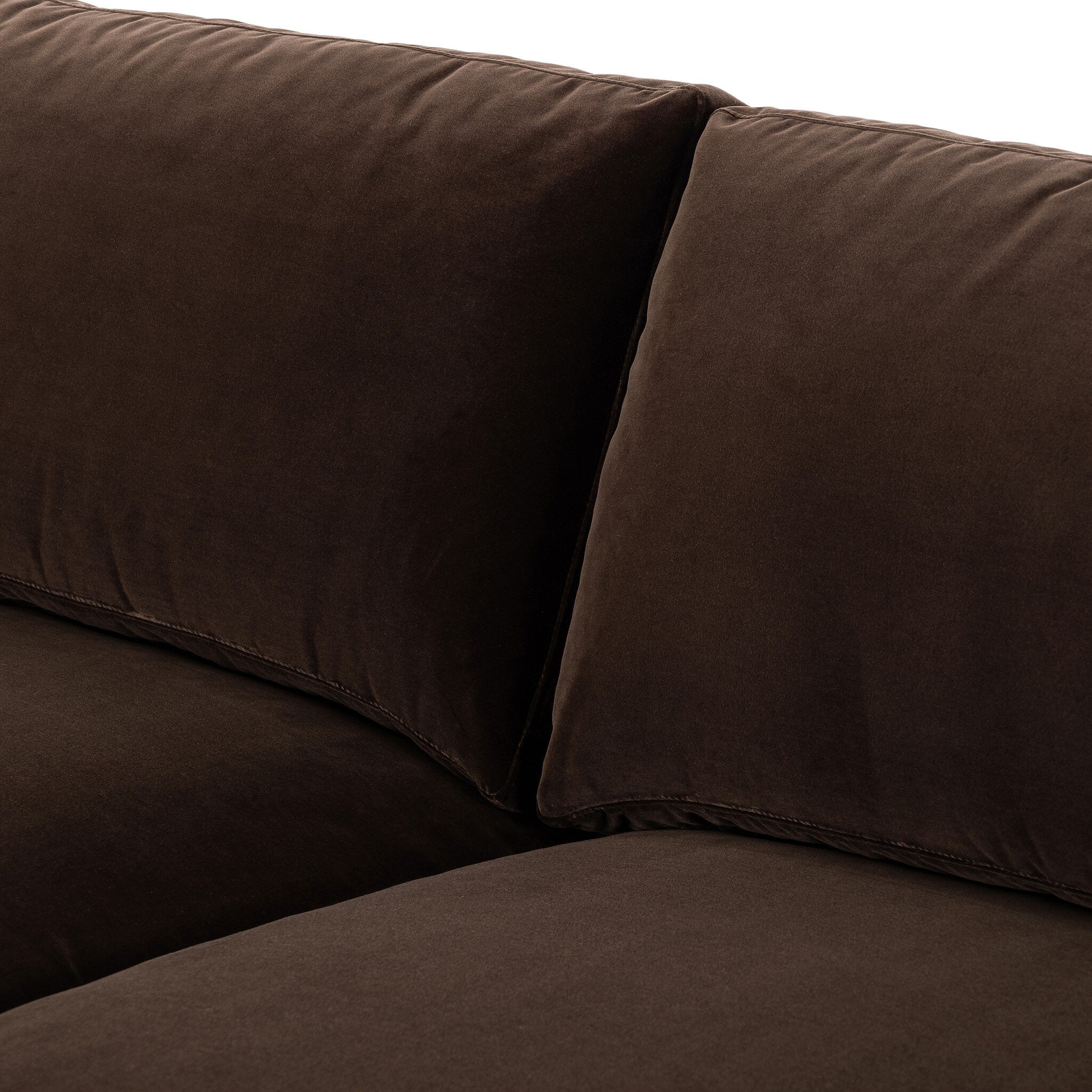 Four Hands Katya Surrey Cocoa 80in Sofa — texture detail