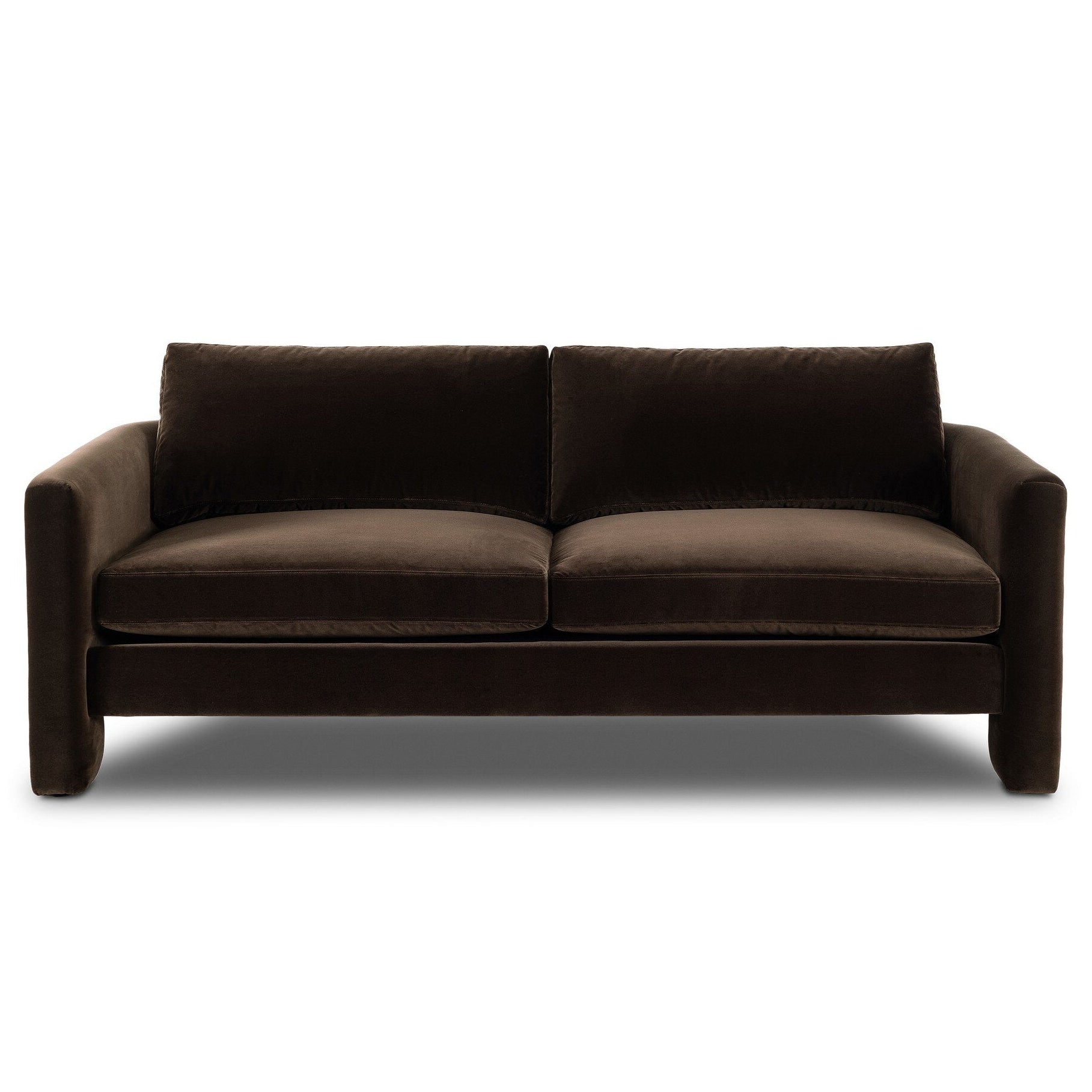 Four Hands Katya Surrey Cocoa 80in Sofa — front view