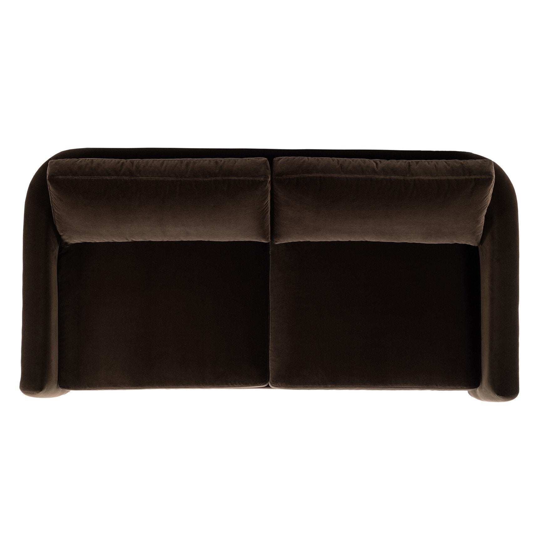 Four Hands Katya Surrey Cocoa 80in Sofa — top-down view
