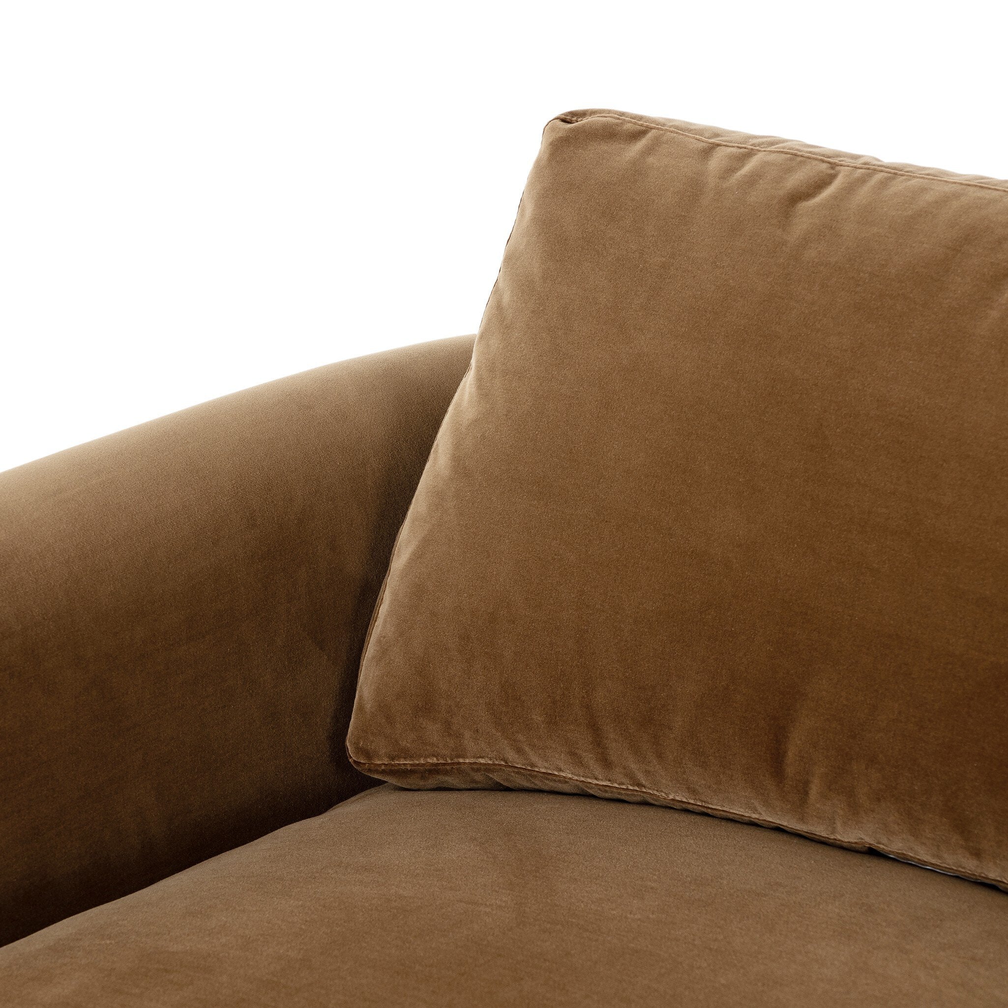 Four Hands Katya Surrey Ochre 80in Sofa — texture detail