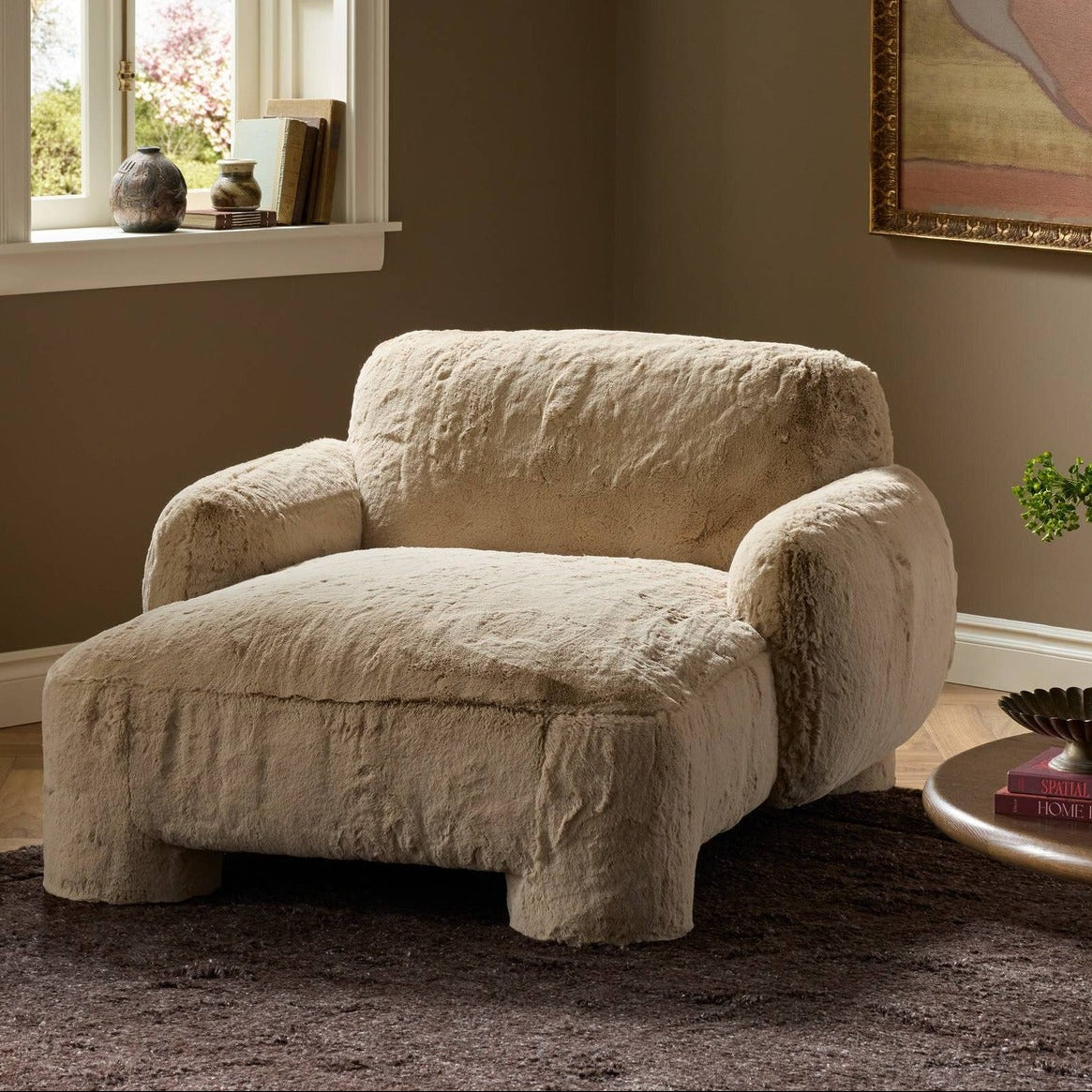 Four Hands Mingh Boden Pewter Chaise