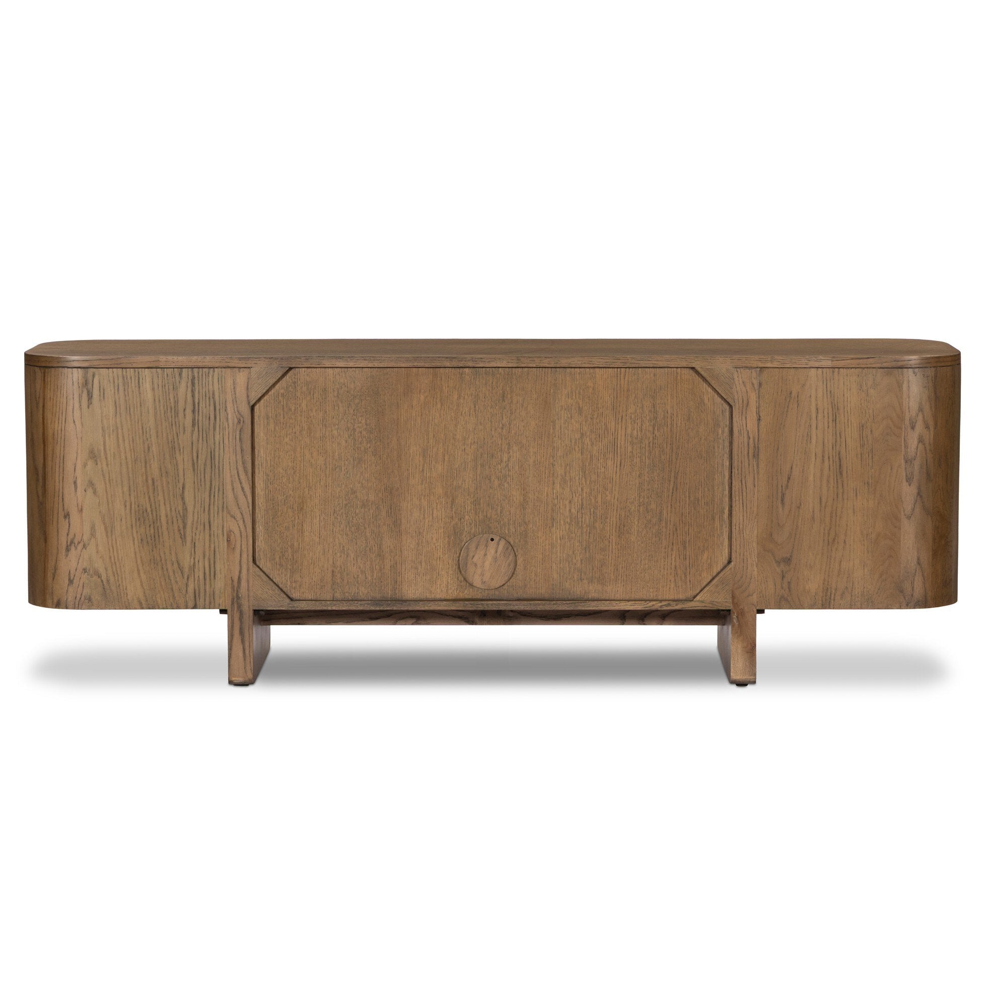 Four Hands Elle Tawny Oak 4 Door Media Console — back view