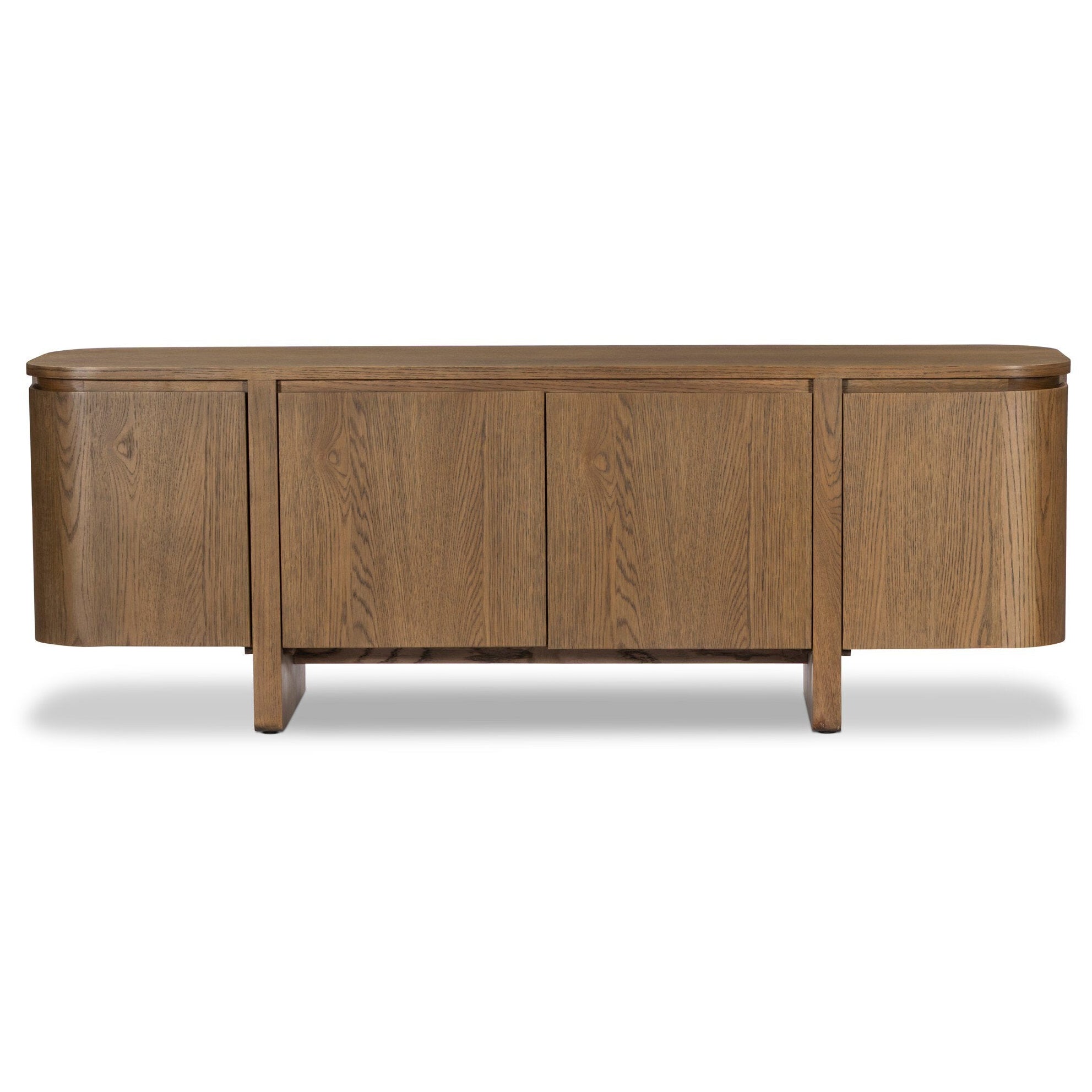 Four Hands Elle Tawny Oak 4 Door Media Console — front view