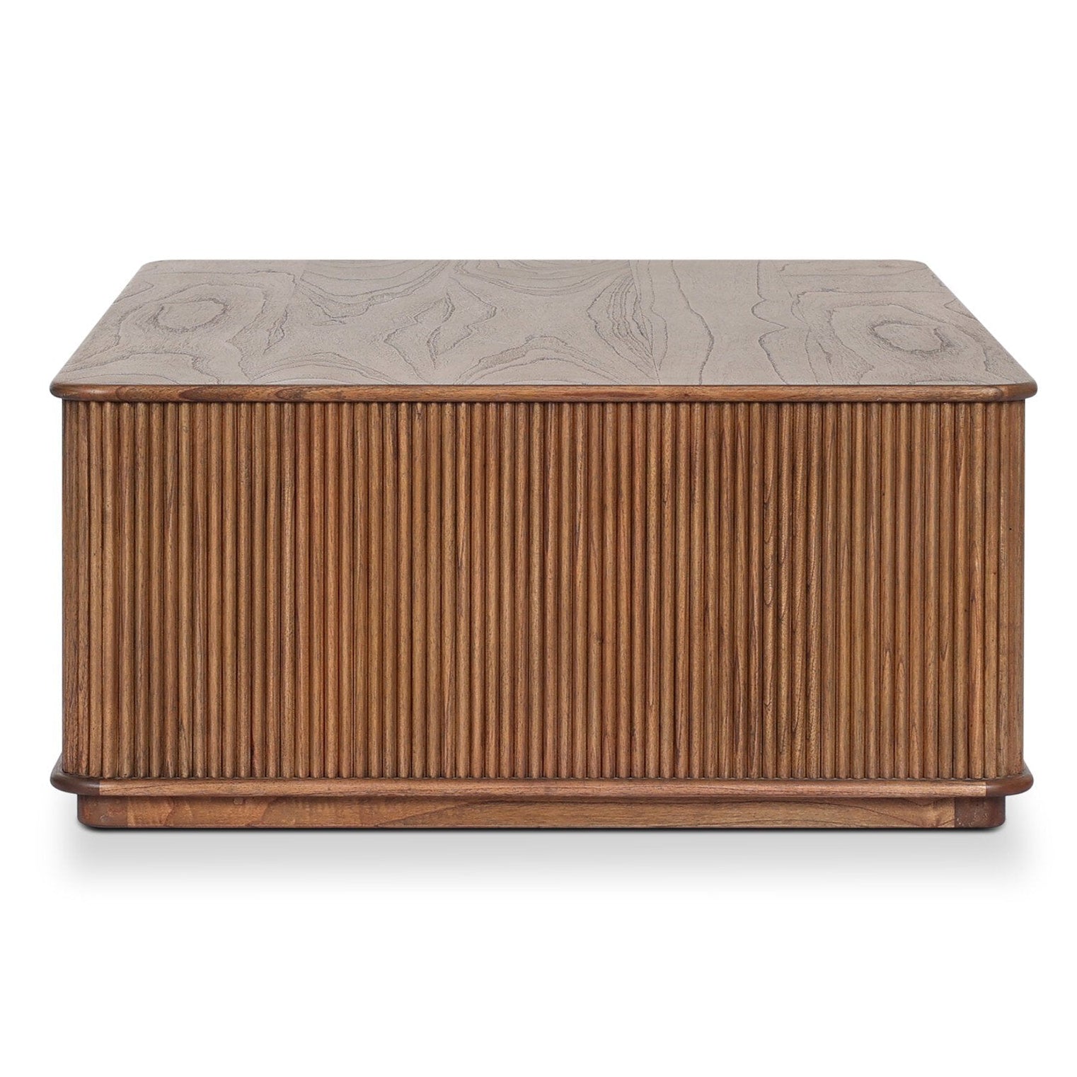 Four Hands Ona Amber Mindi Rectangular Coffee Table side profile
