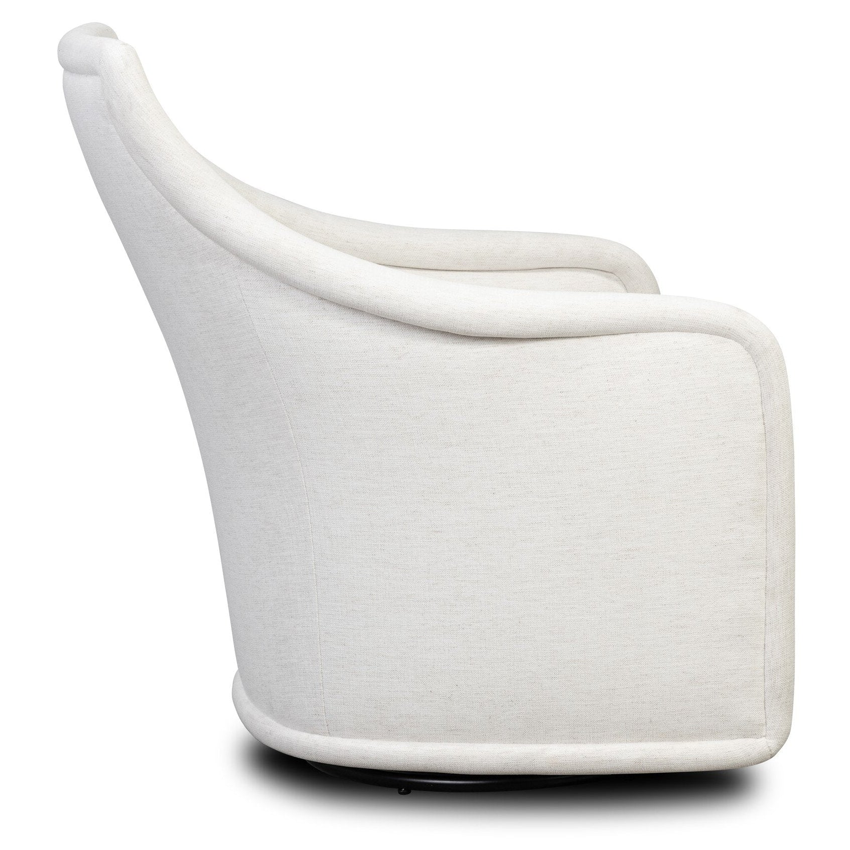 Four Hands Blaire Snow Swivel Glider side profile