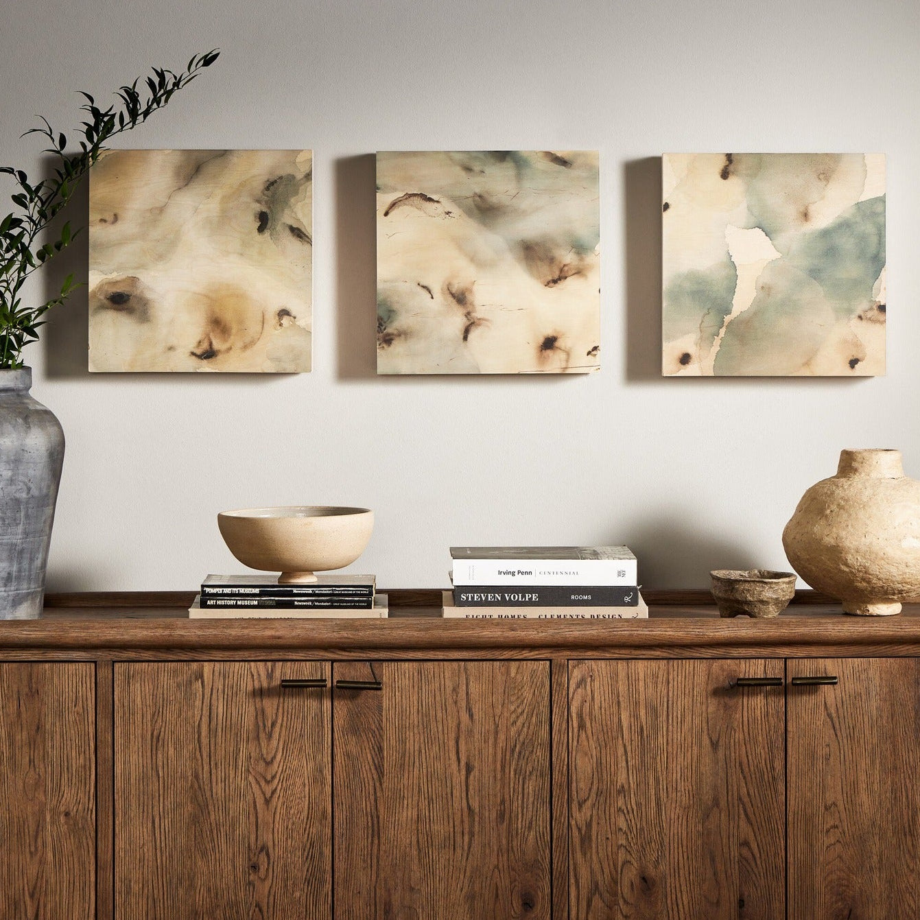 Four Hands x Molly Franken Nostalgia Underneath Triptych Maple Box Art Set