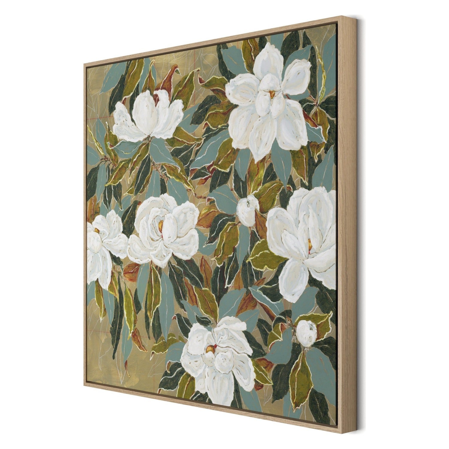 Four Hands x Laurel-Dawn Latshaw Magnolia V Grain White Framed Art