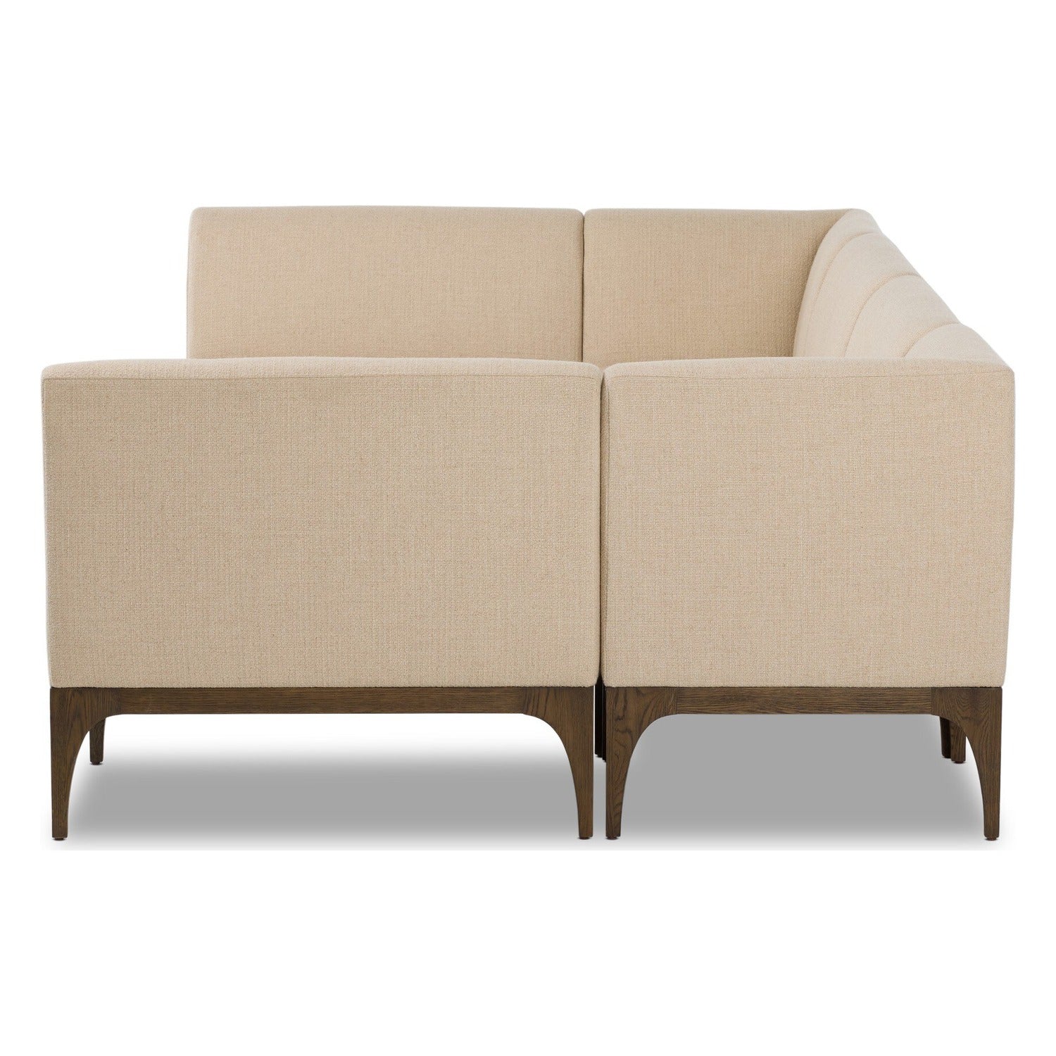 Four Hands Ellington Irving Taupe 133in U-Shape Dining Banquette
