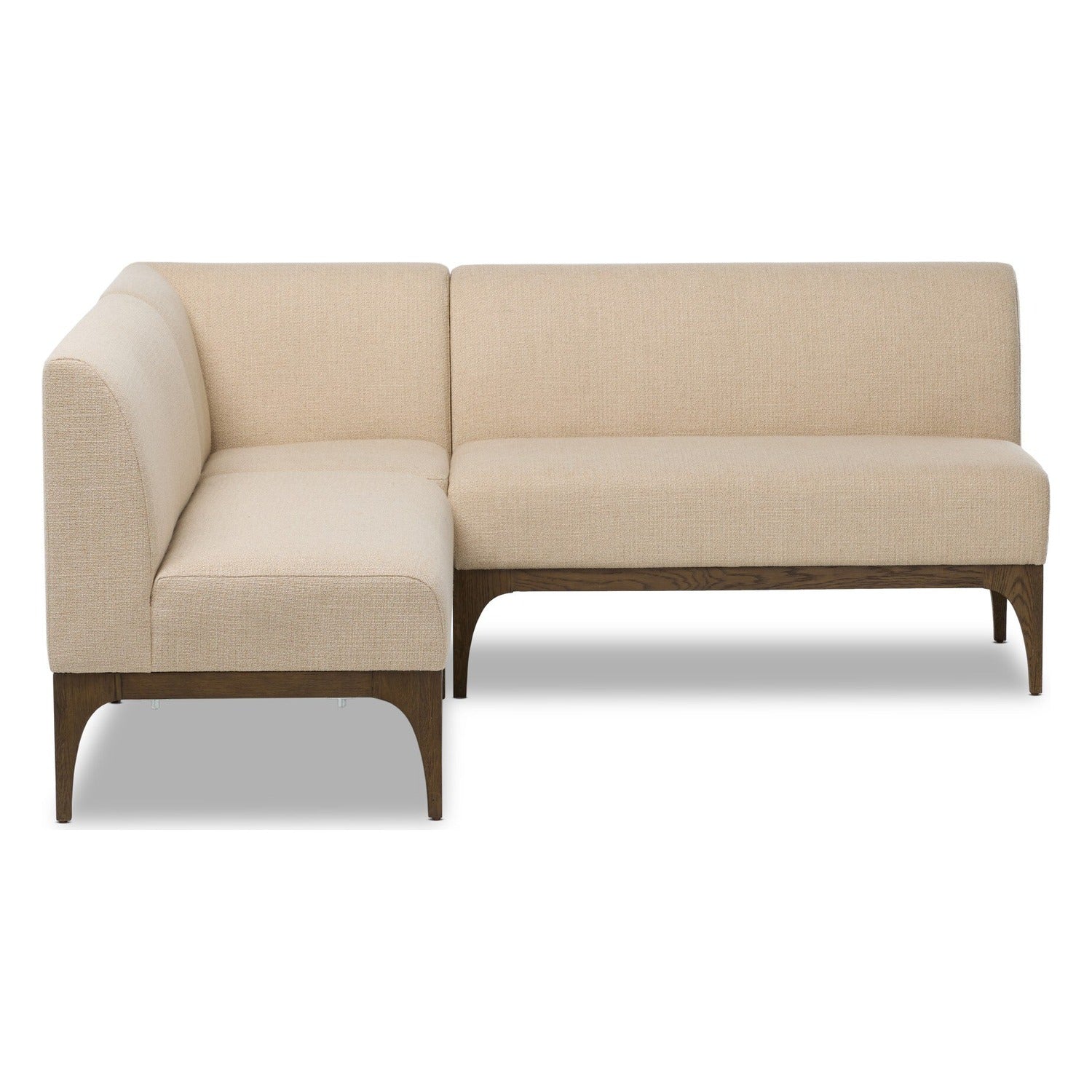 Four Hands Ellington Irving Taupe 77in L-Shape Dining Banquette