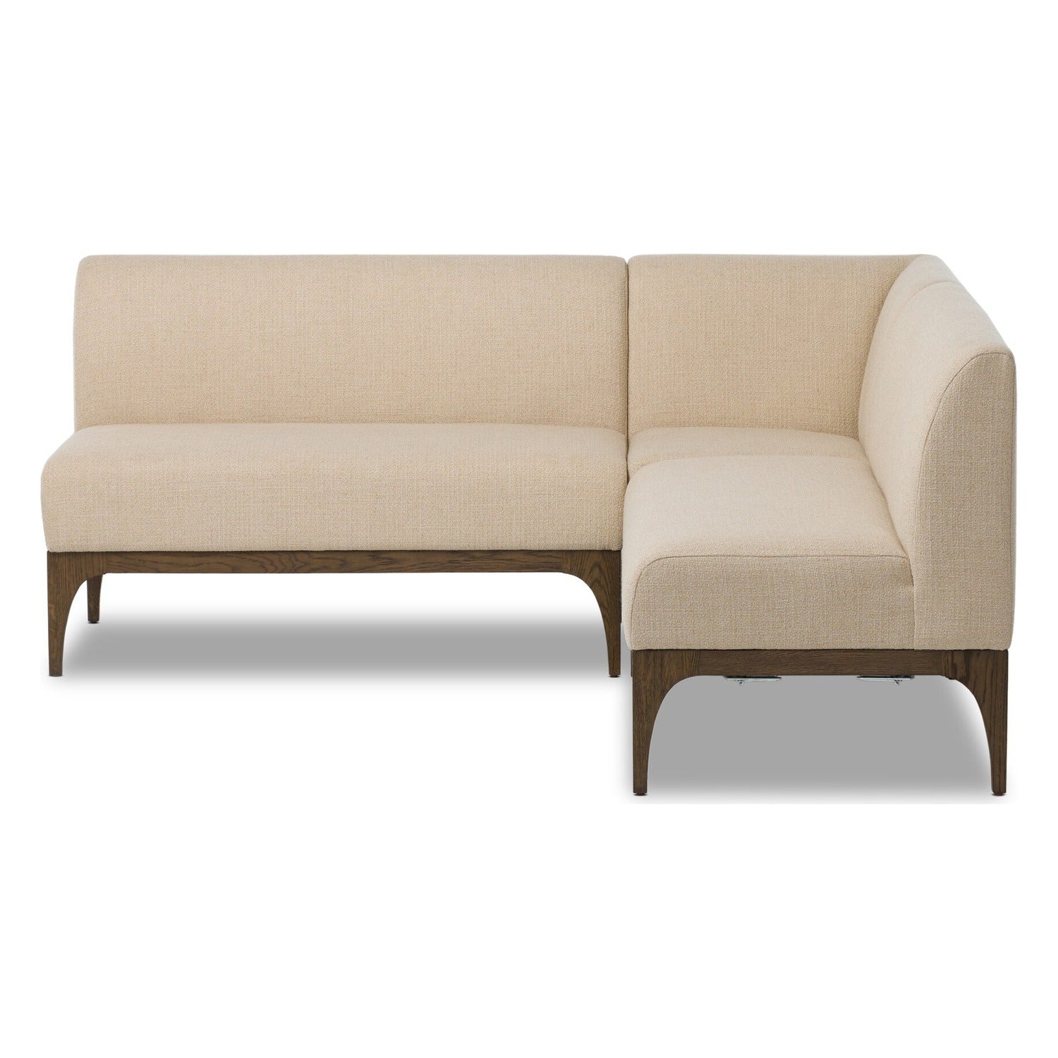 Four Hands Ellington Irving Taupe 77in L-Shape Dining Banquette