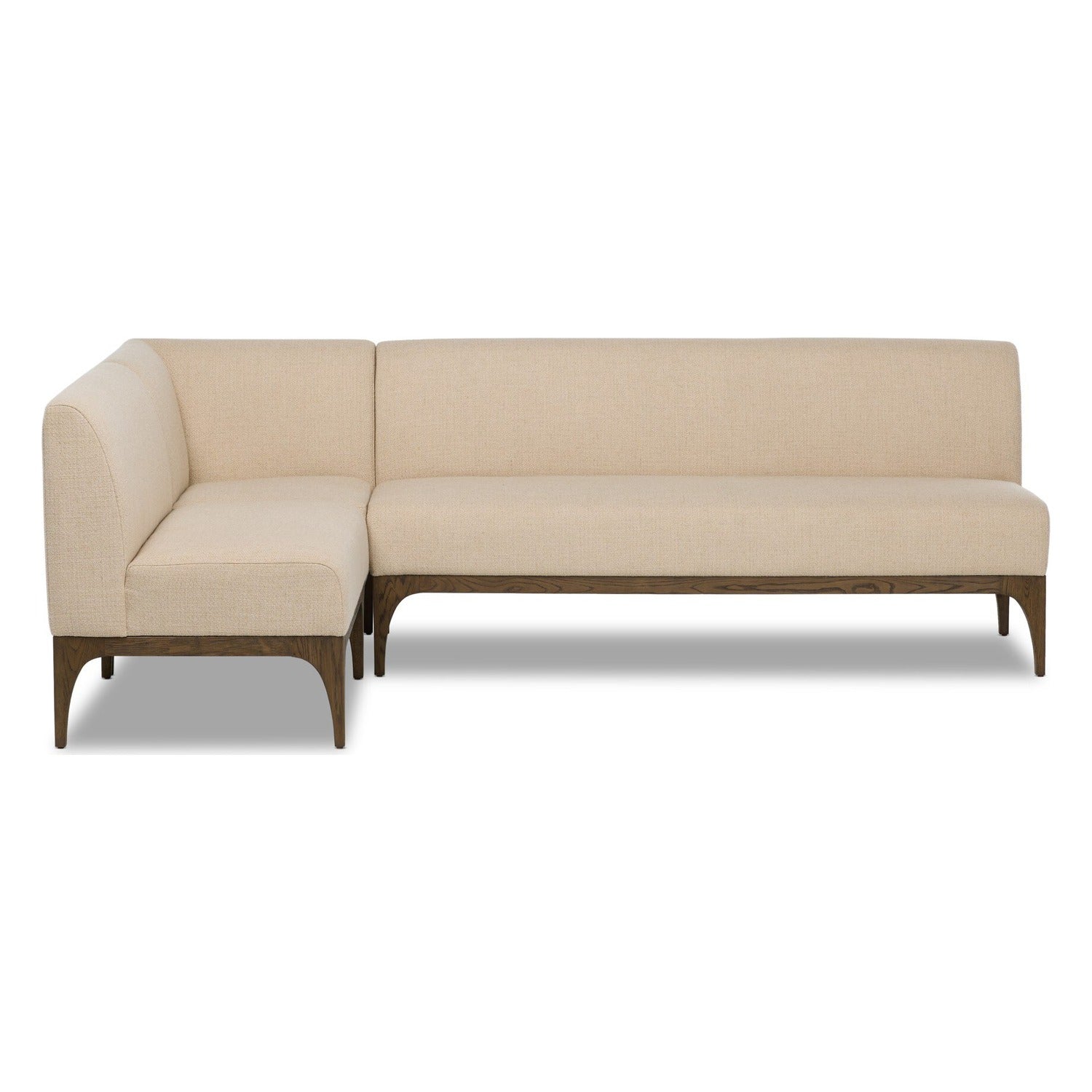 Four Hands Ellington Irving Taupe 100in L-Shape Dining Banquette