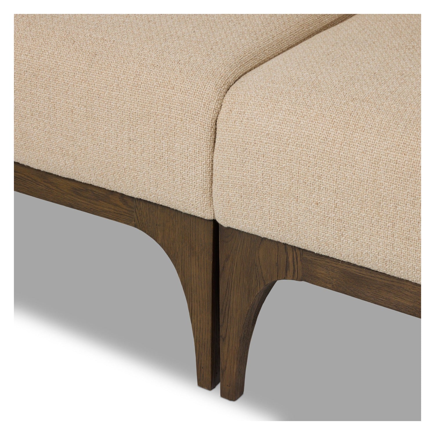 Four Hands Ellington Irving Taupe 115.5in L-Shape Dining Banquette