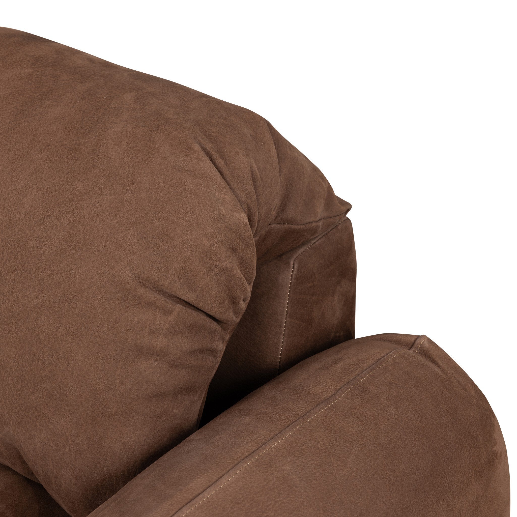 Four Hands Voller Nubuck Tobacco Chair — Solid Oak