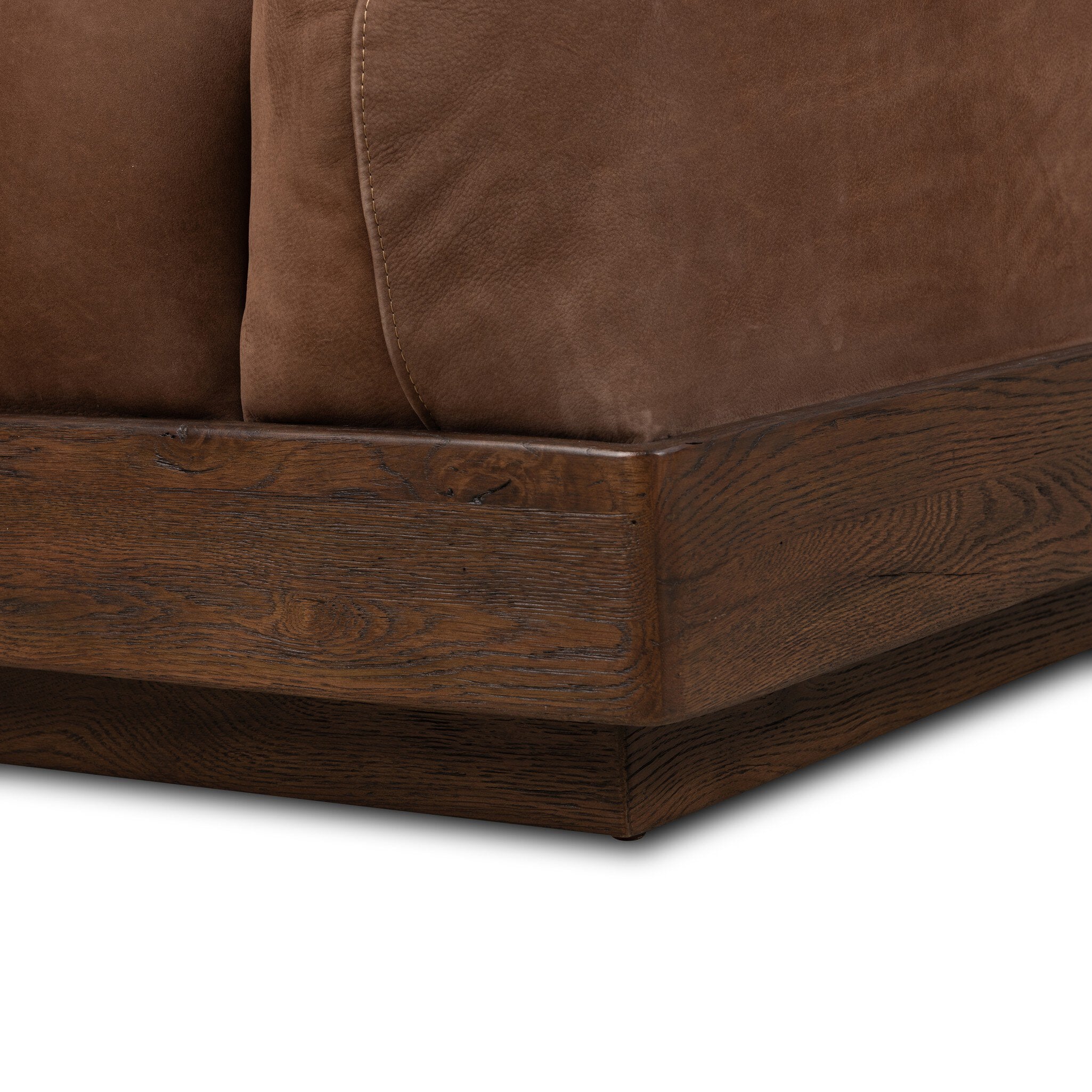 Four Hands Voller Nubuck Tobacco Chair — hardware and joinery