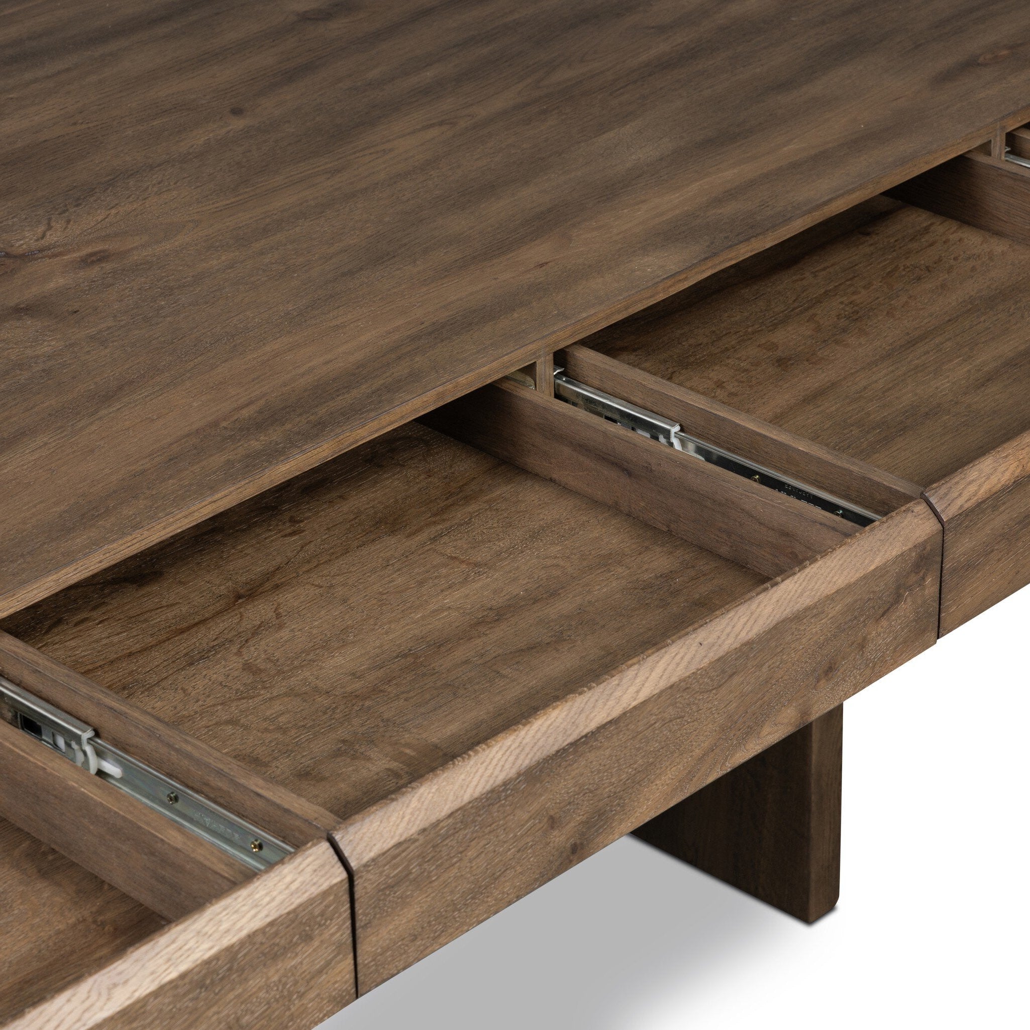 Four Hands Soloma Grey Oak Desk - detail view 5