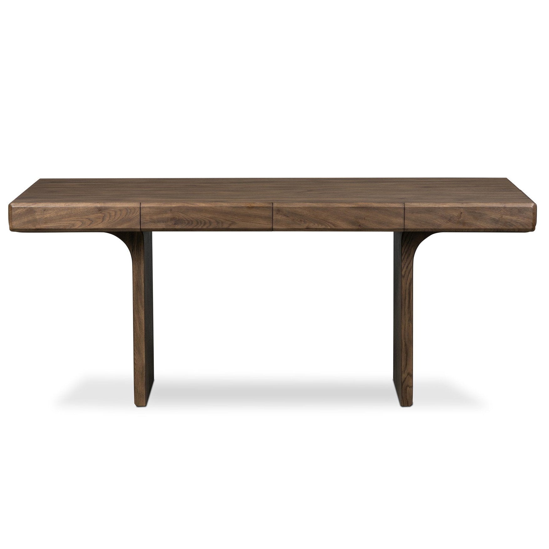 Four Hands Soloma Grey Oak Desk - front view