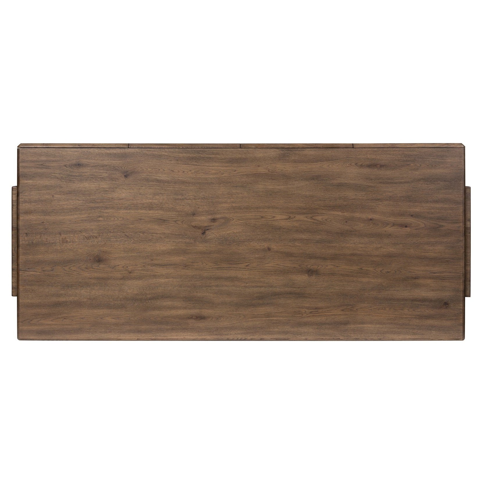Four Hands Soloma Grey Oak Desk - top-down view