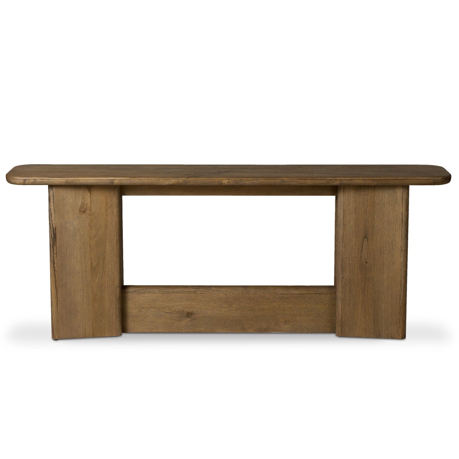 Four Hands Nadine Toasted Oak Console Table - back view