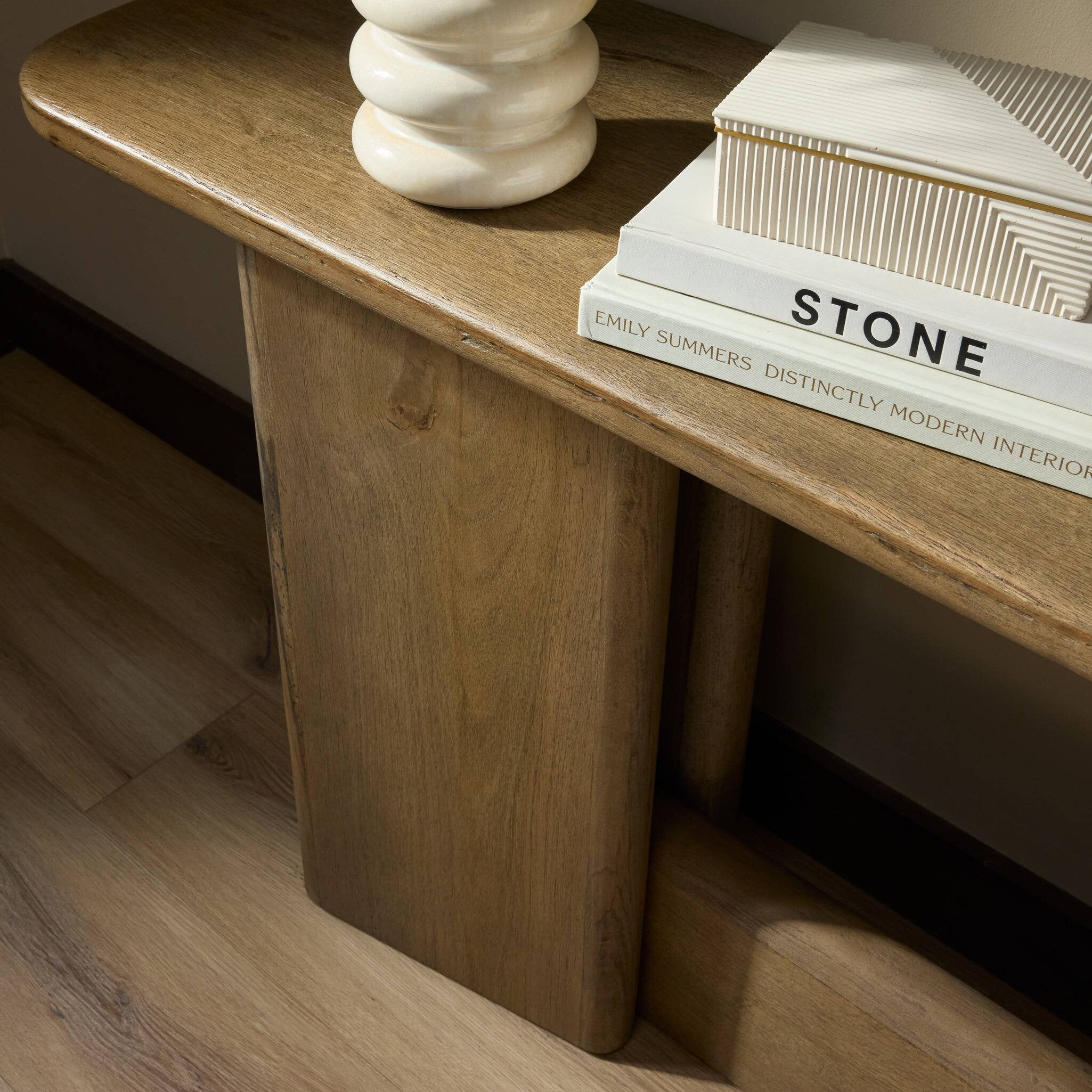 Four Hands Nadine Toasted Oak Console Table - detail view 5