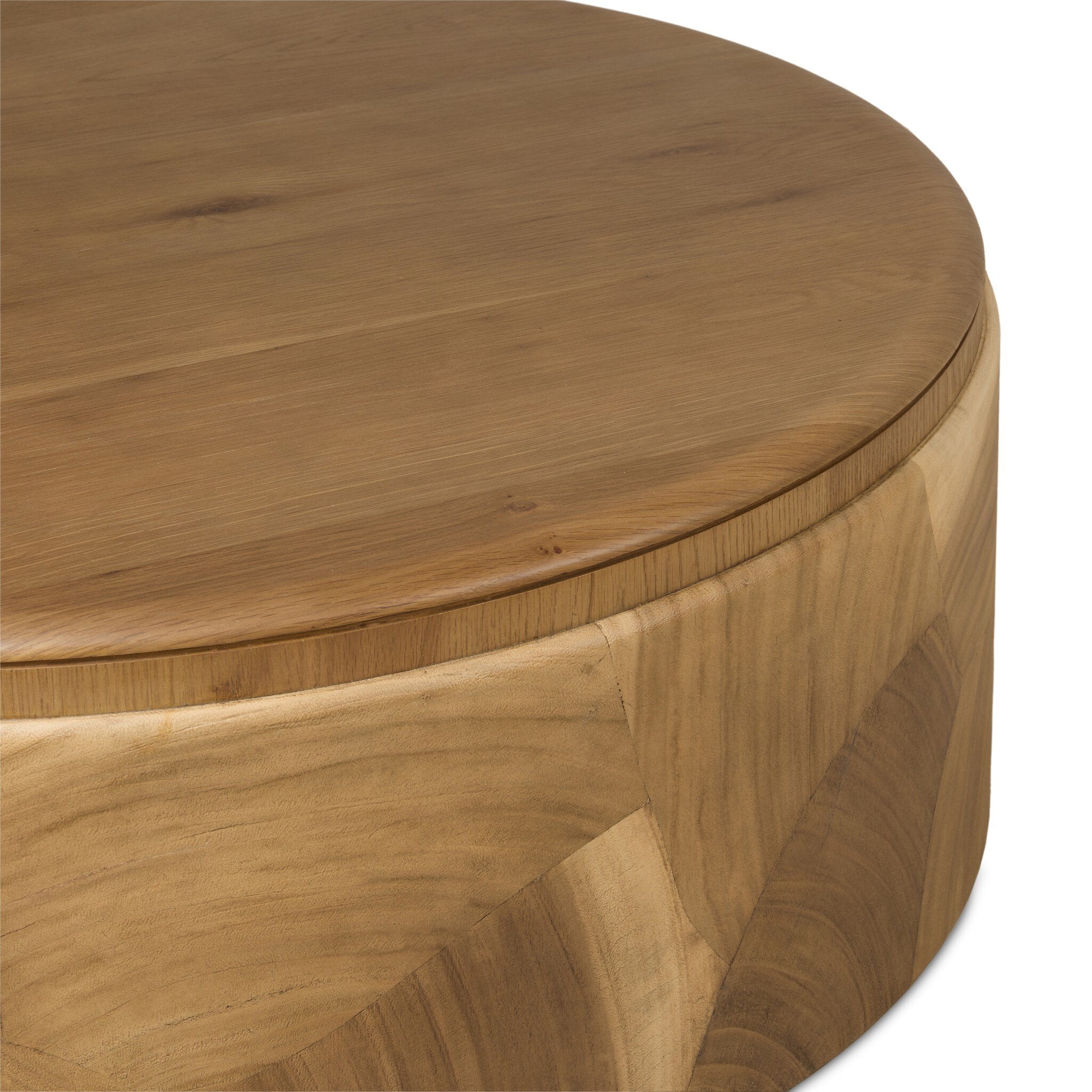 Four Hands Marlena Smoked American Oak Coffee Table - detail view 2