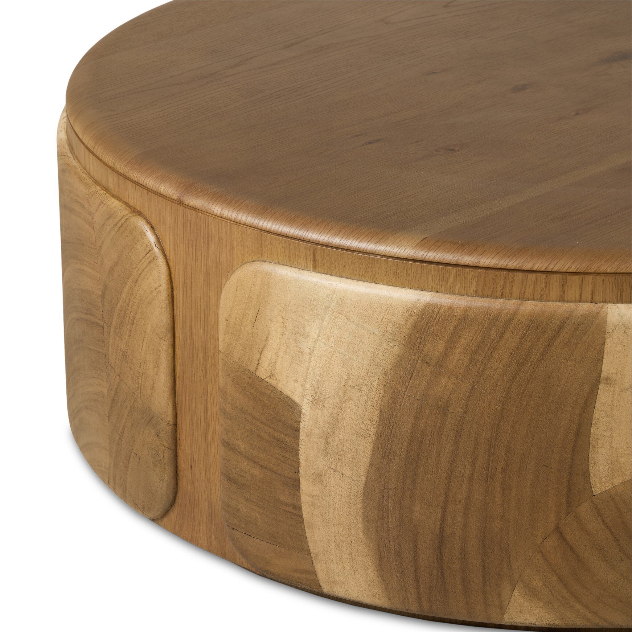 Four Hands Marlena Smoked American Oak Coffee Table - detail view 3