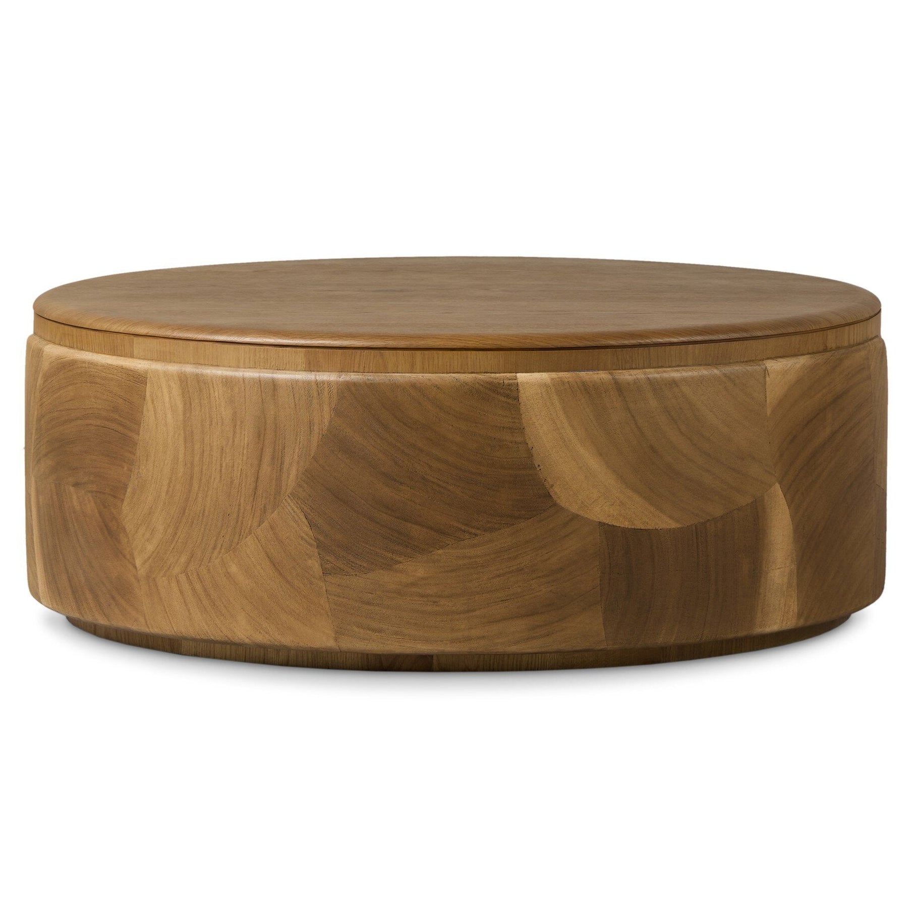 Four Hands Marlena Smoked American Oak Coffee Table - side profile