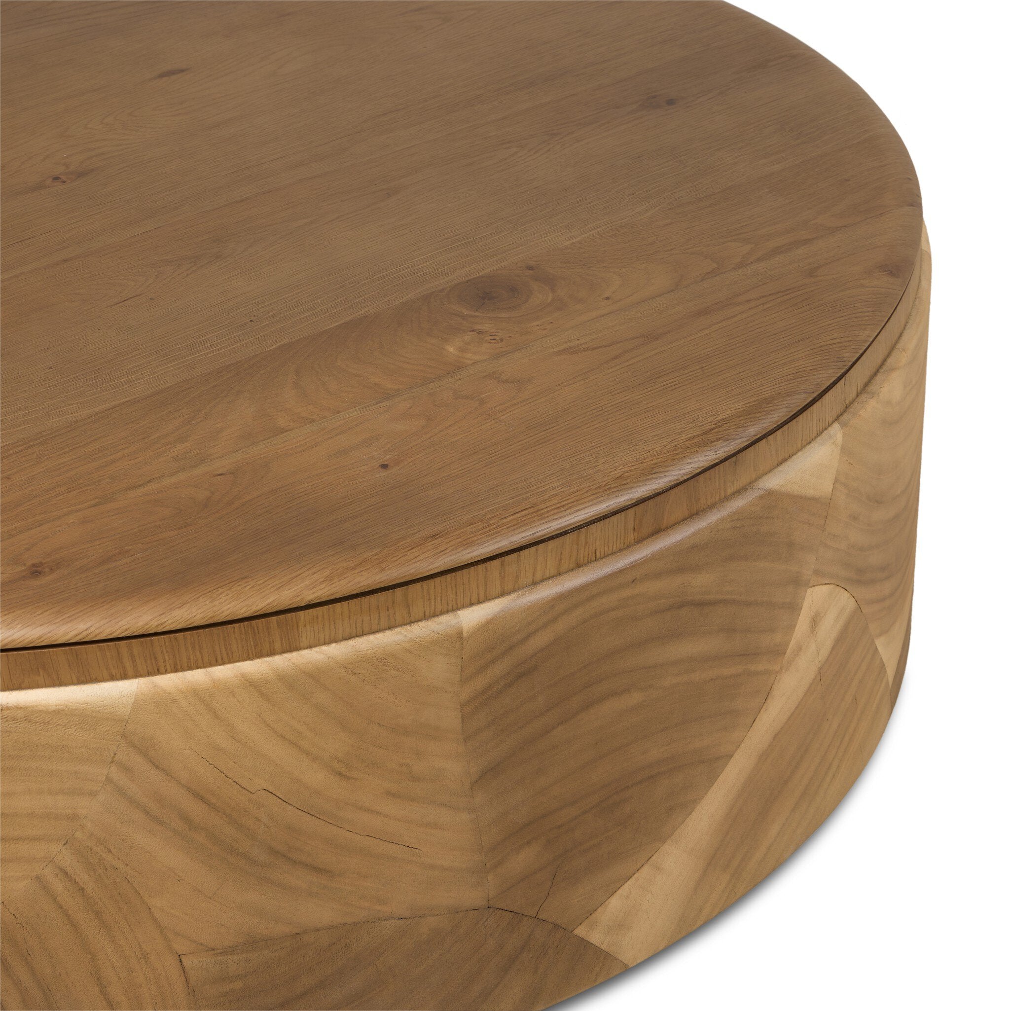 Four Hands Marlena Smoked American Oak Coffee Table - detail view 2