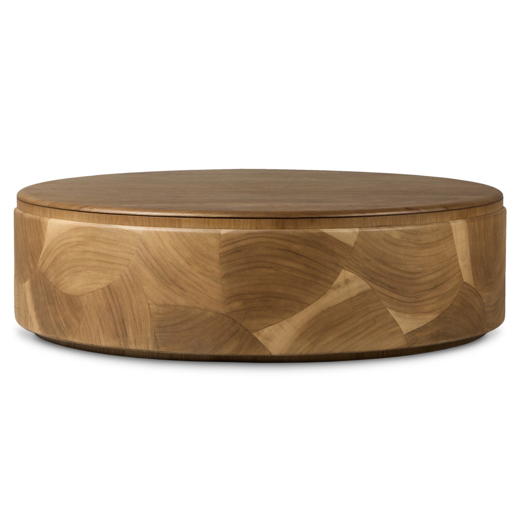 Four Hands Marlena Smoked American Oak Coffee Table - side profile