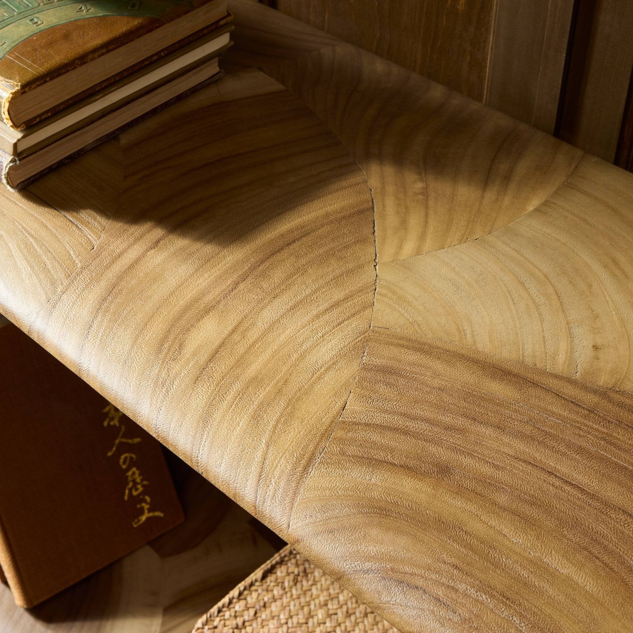 Four Hands Marlena Smoked American Oak Console Table - detail view 6