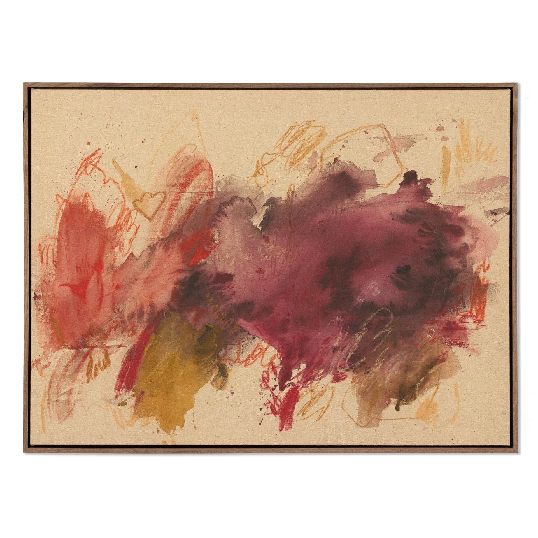 Four Hands x Katherine Hunsaker Silent Vibrations Framed Art - styled view