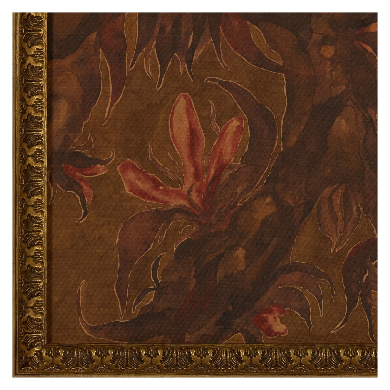 Four Hands x Molly Franken What's Mine Is Yours Gilded Antique Gold Framed Art