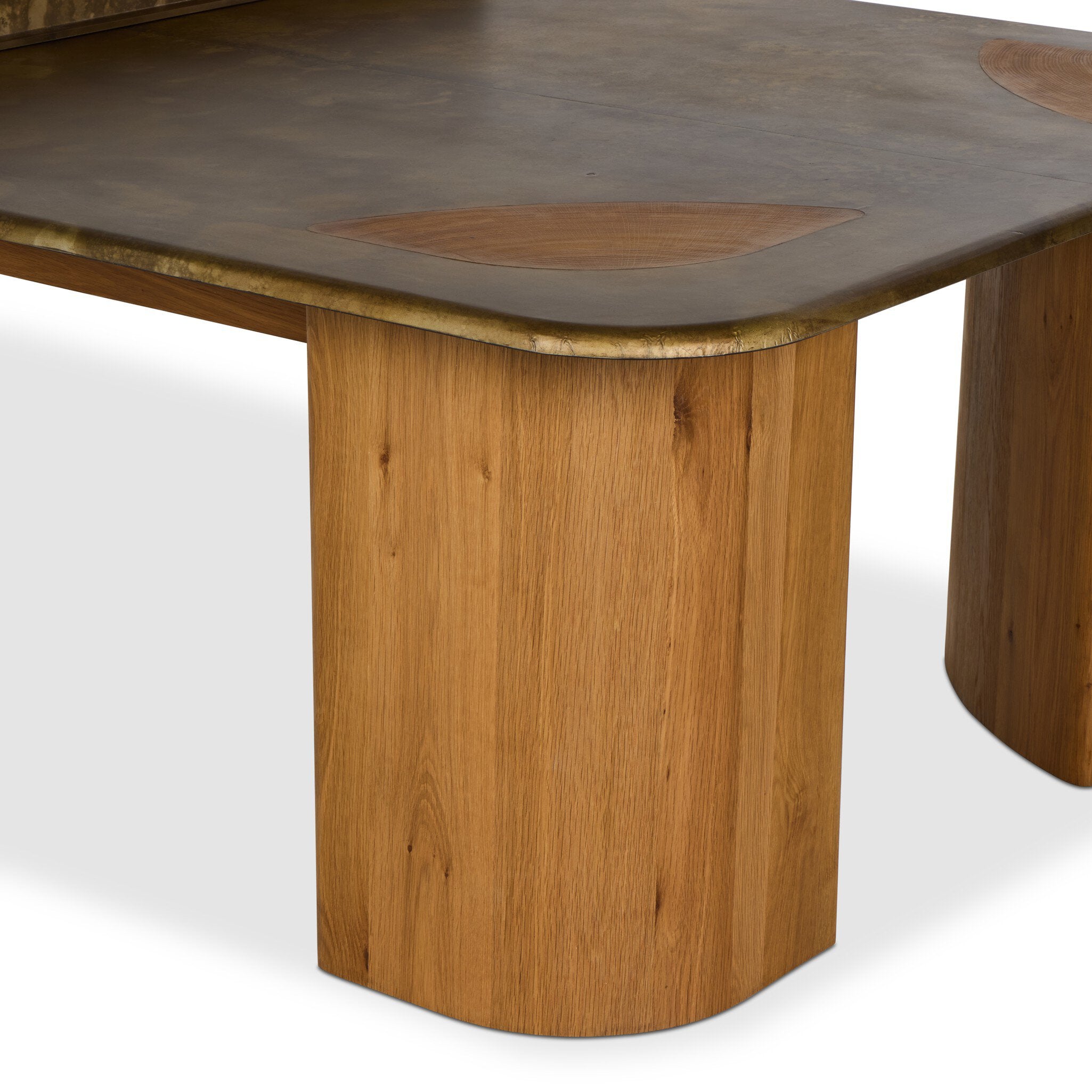 Four Hands Vella Smoked Oak Ping Pong Table - detail 1