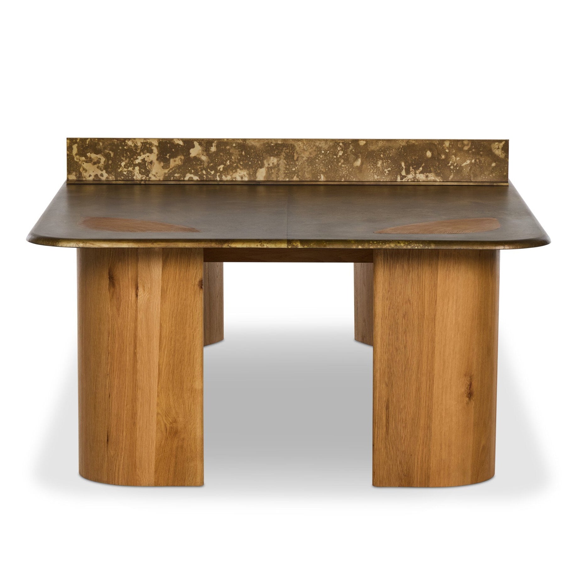 Four Hands Vella Smoked Oak Ping Pong Table - side view
