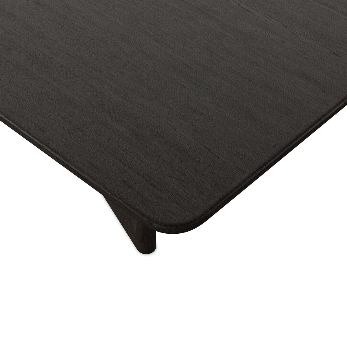 Four Hands Nadine Smoked Black Oak Dining Table - detail 1