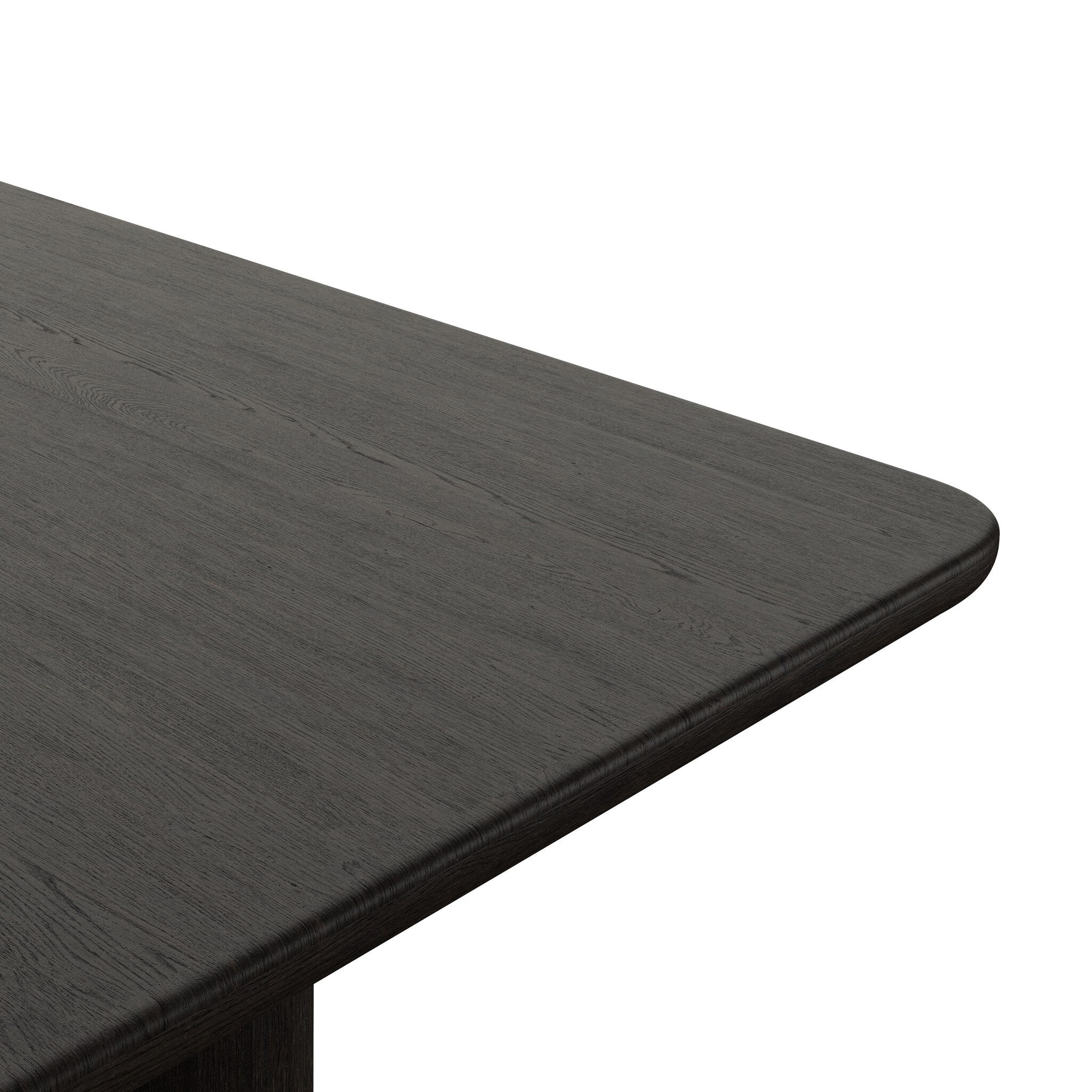 Four Hands Nadine Smoked Black Oak Dining Table - detail 3