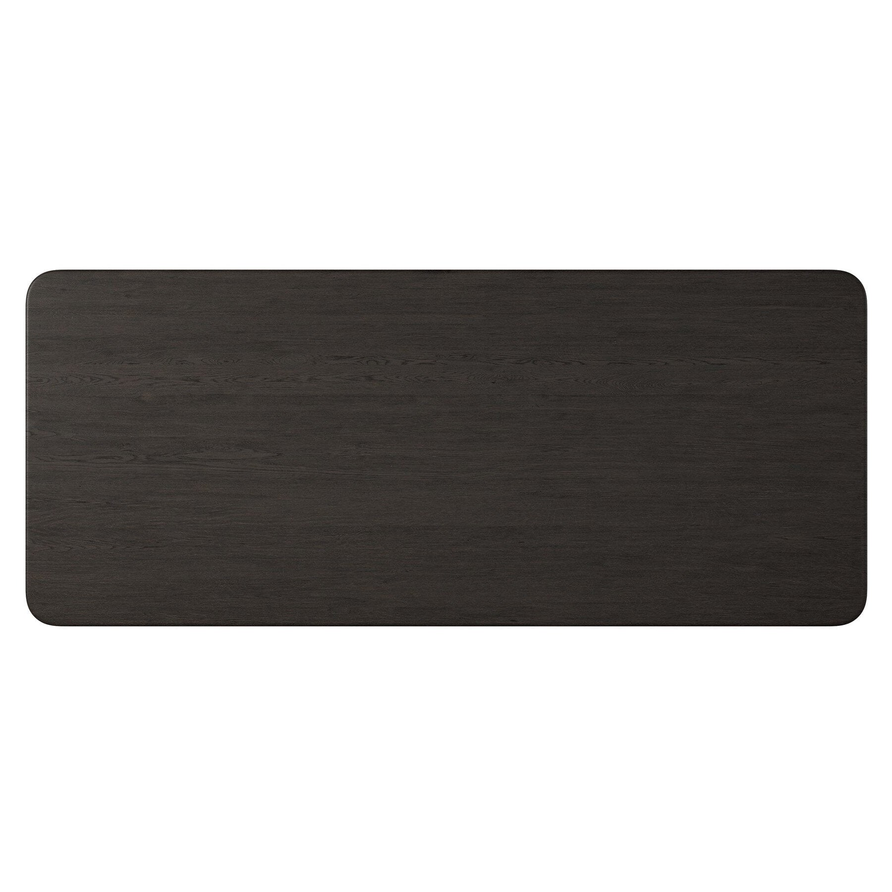 Four Hands Nadine Smoked Black Oak Dining Table - top-down view
