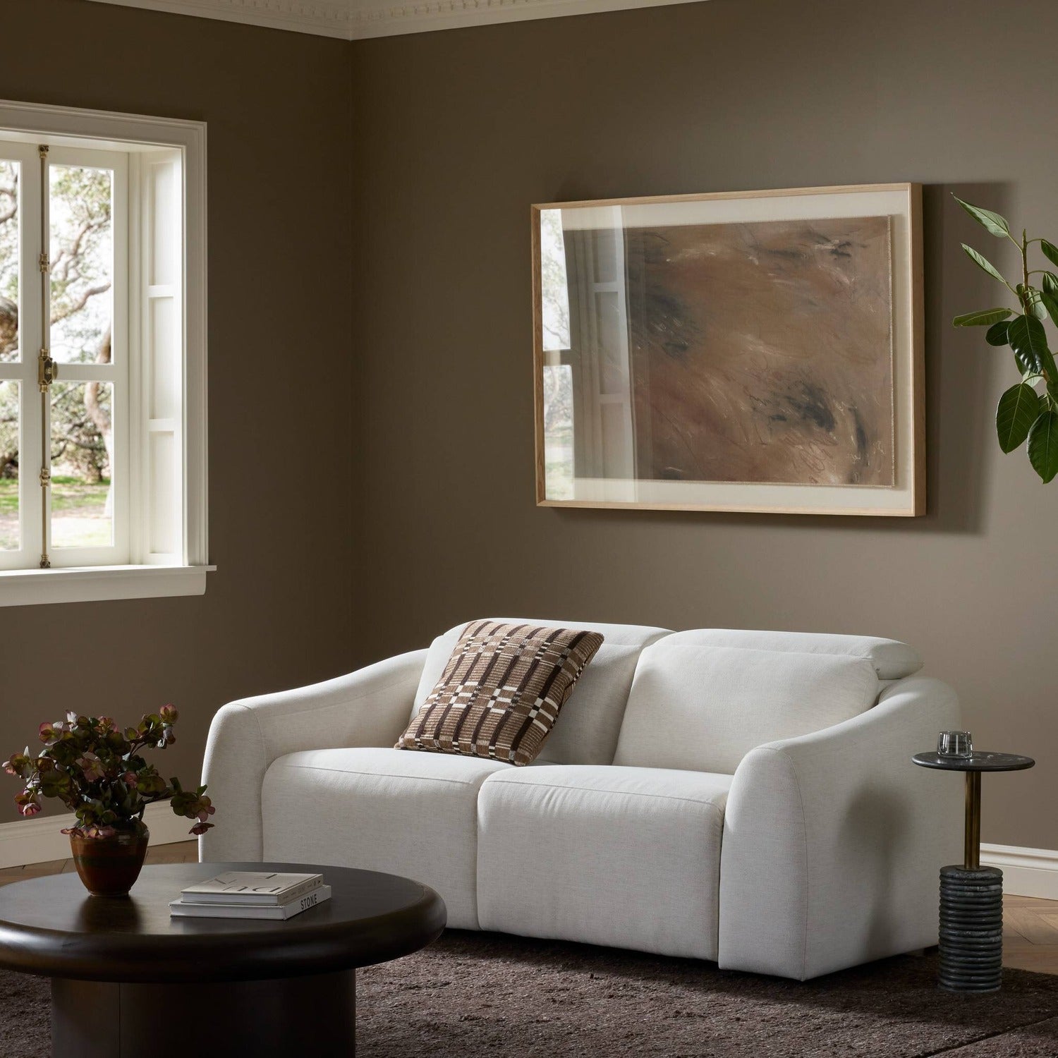 Four Hands Alondra Crypton Nomad Snow Power Recliner 2-Piece Sectional Sofa