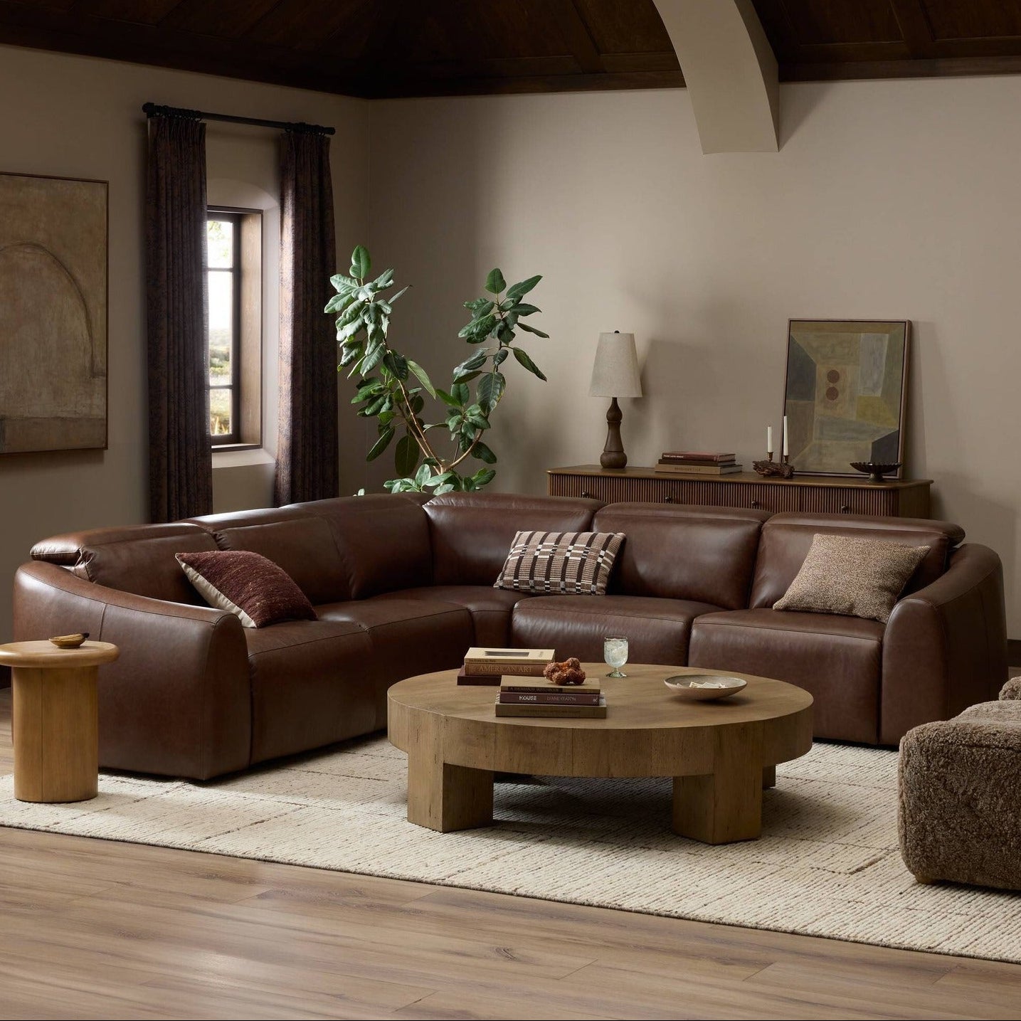 Four Hands Alondra Sonoma Coco Power Recliner 5-Piece Sectional Sofa